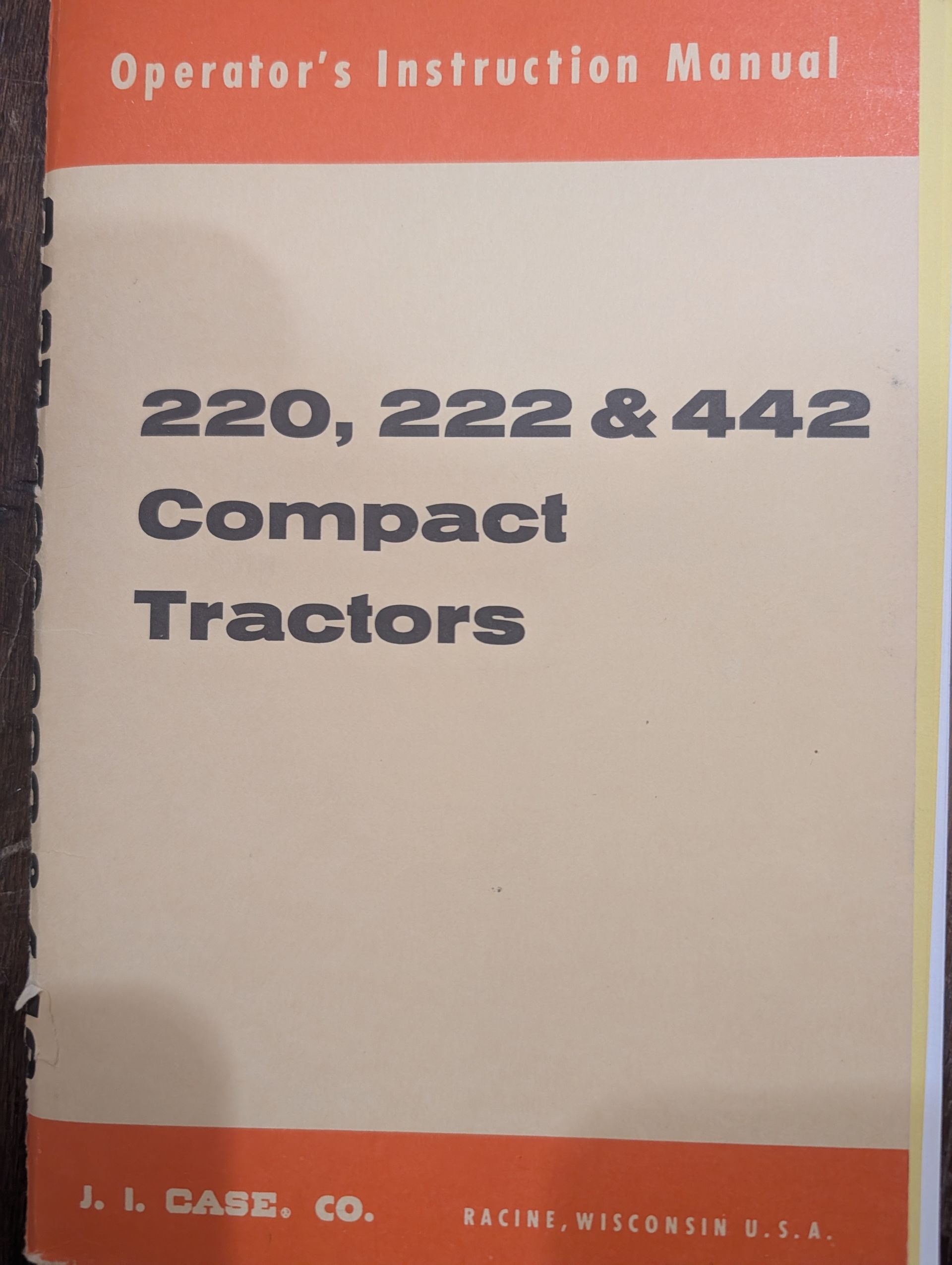 9-2171 OM 220 222 442 COMPACT TRACTORS