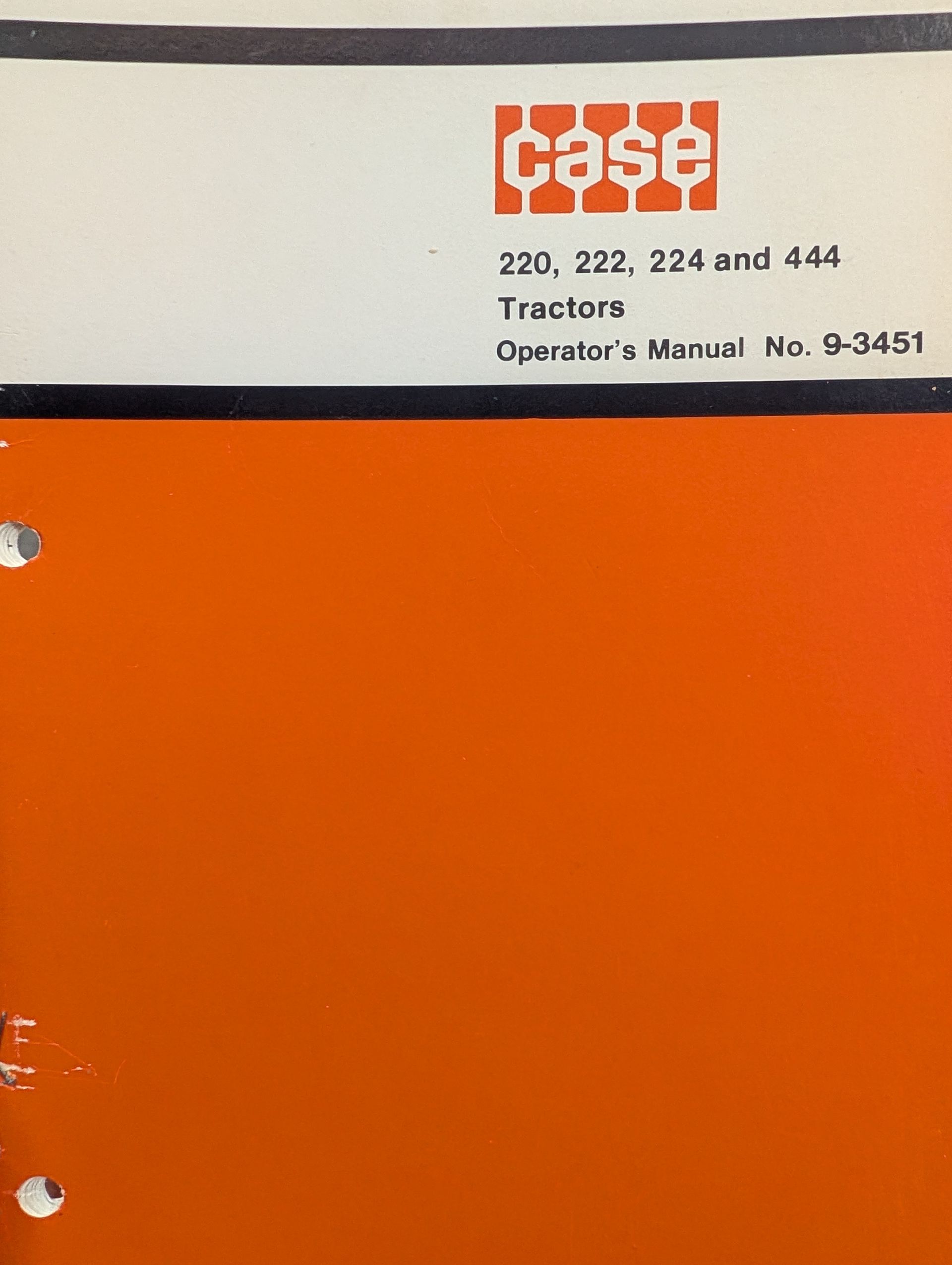 9-3451 OM 220 222 224 444 TRACTORS