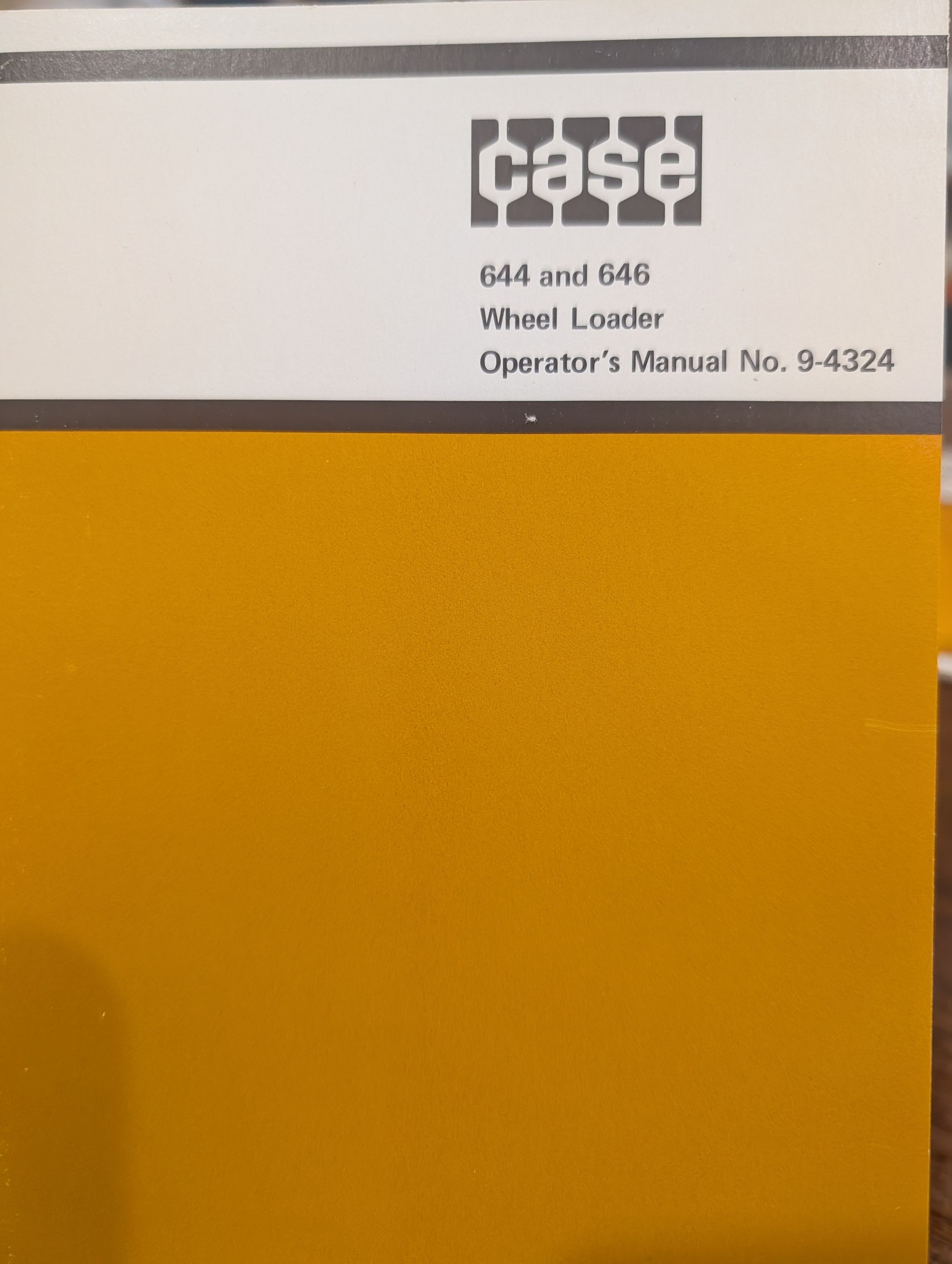 9-4324 OM MODEL 644 AND 646 COMPACT WHEEL LOADER