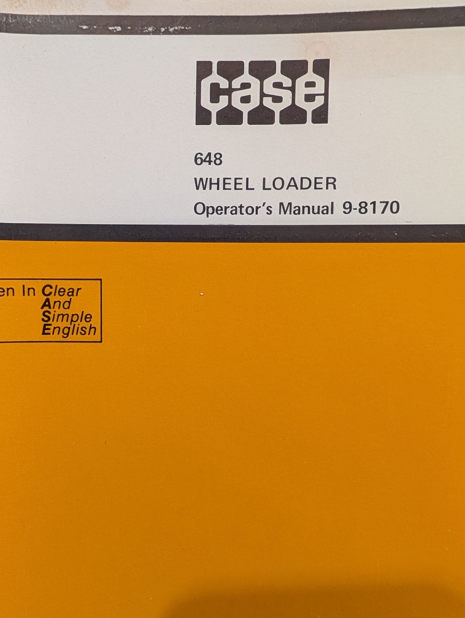 9-8170 OM 648 WHEEL LOADER