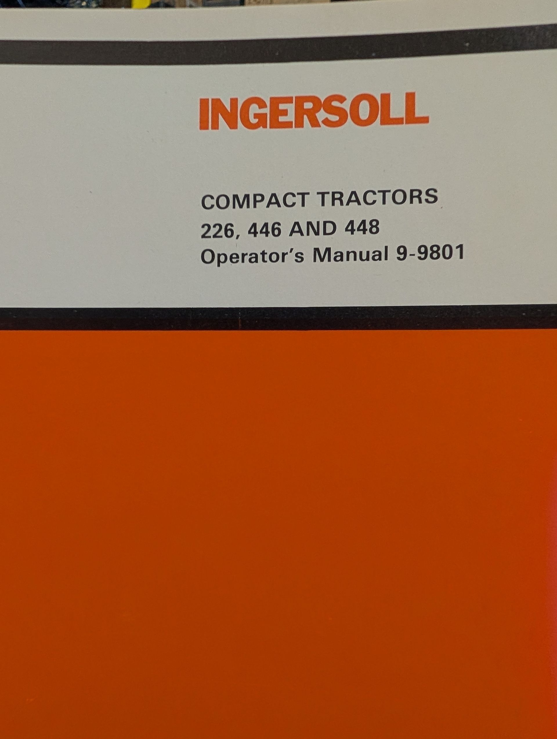 9-9801 OM 226 446 448 COMACT TRACTORS
