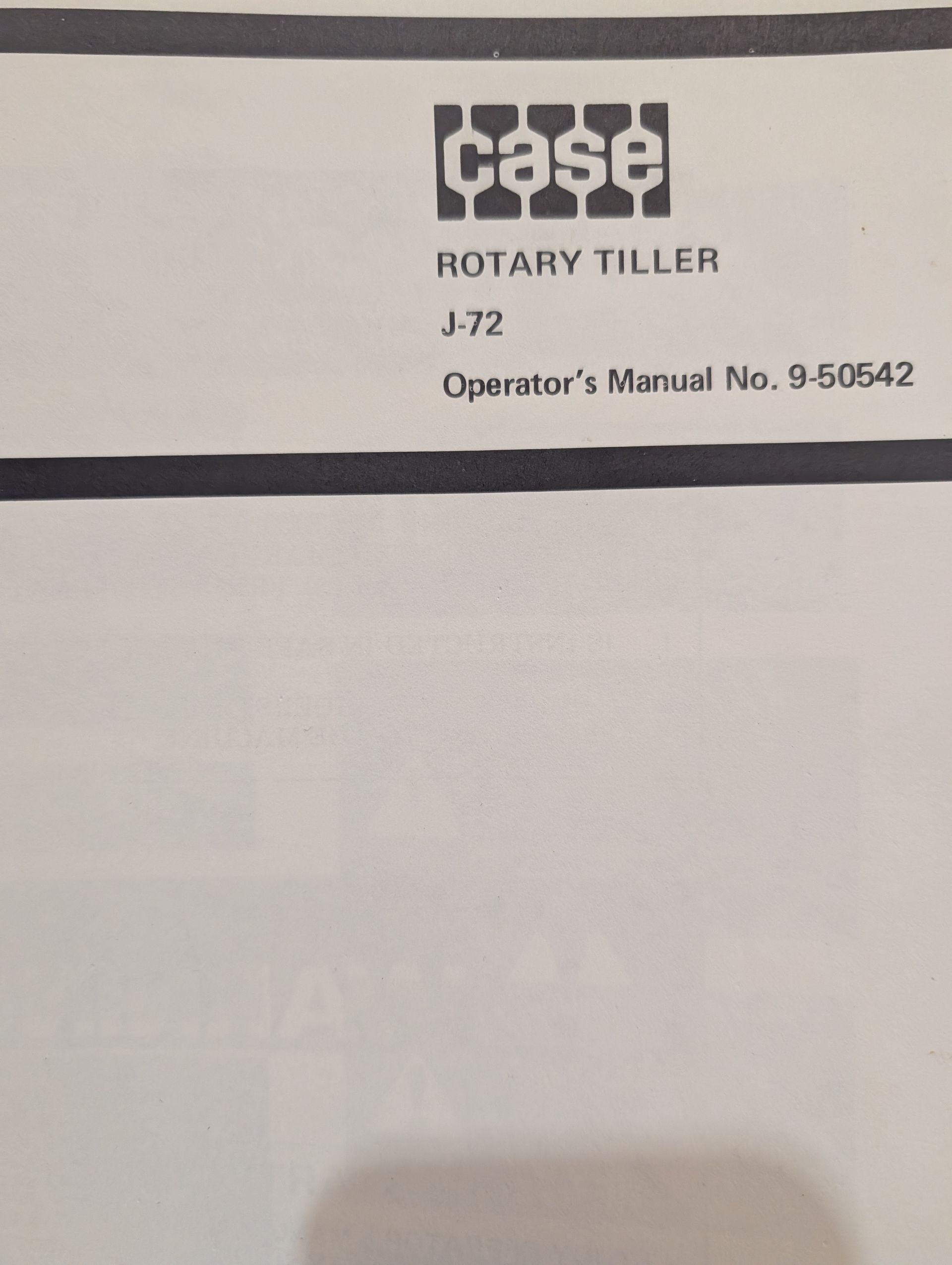 9-50542 OM J72 TILLER