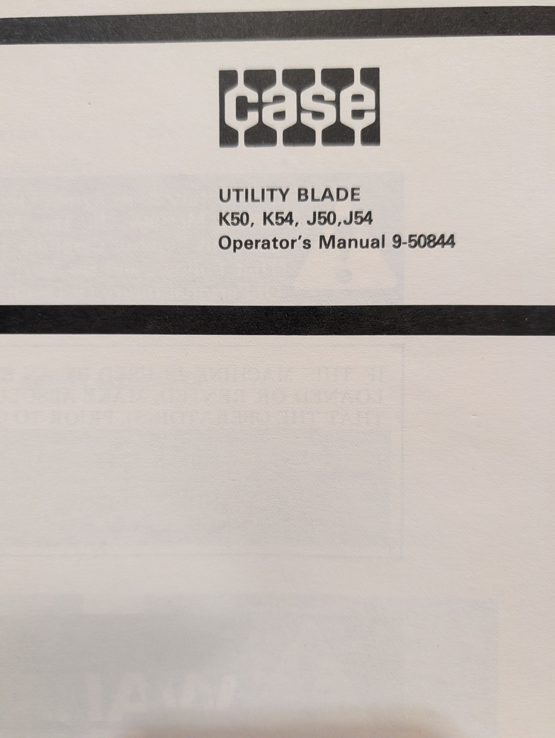 9-50844 OM K50 K54 J50 J54 UTILITY BLADE