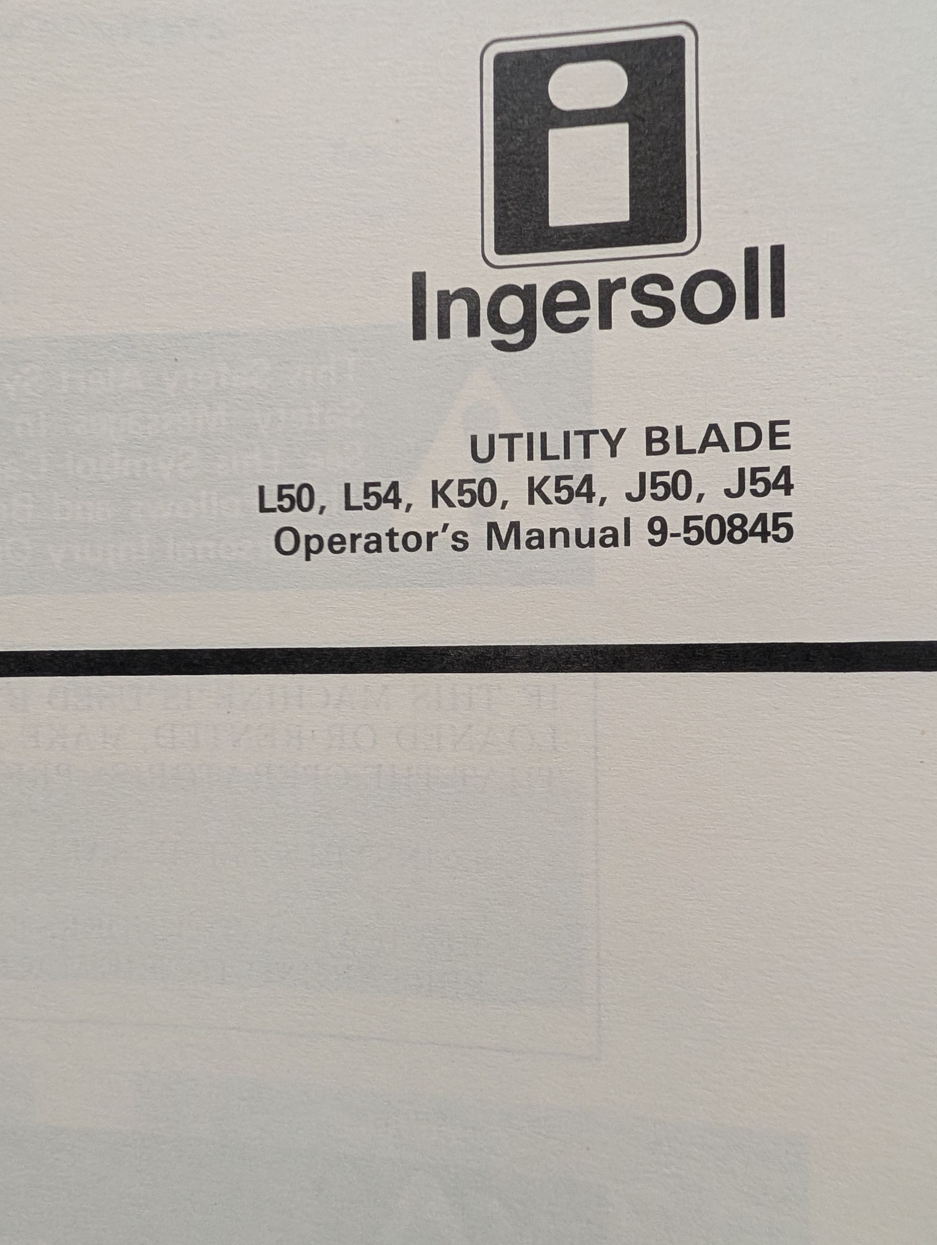 9-50846 OM L50 L54 K50 K54 J50 J54 UTILITY BLADE