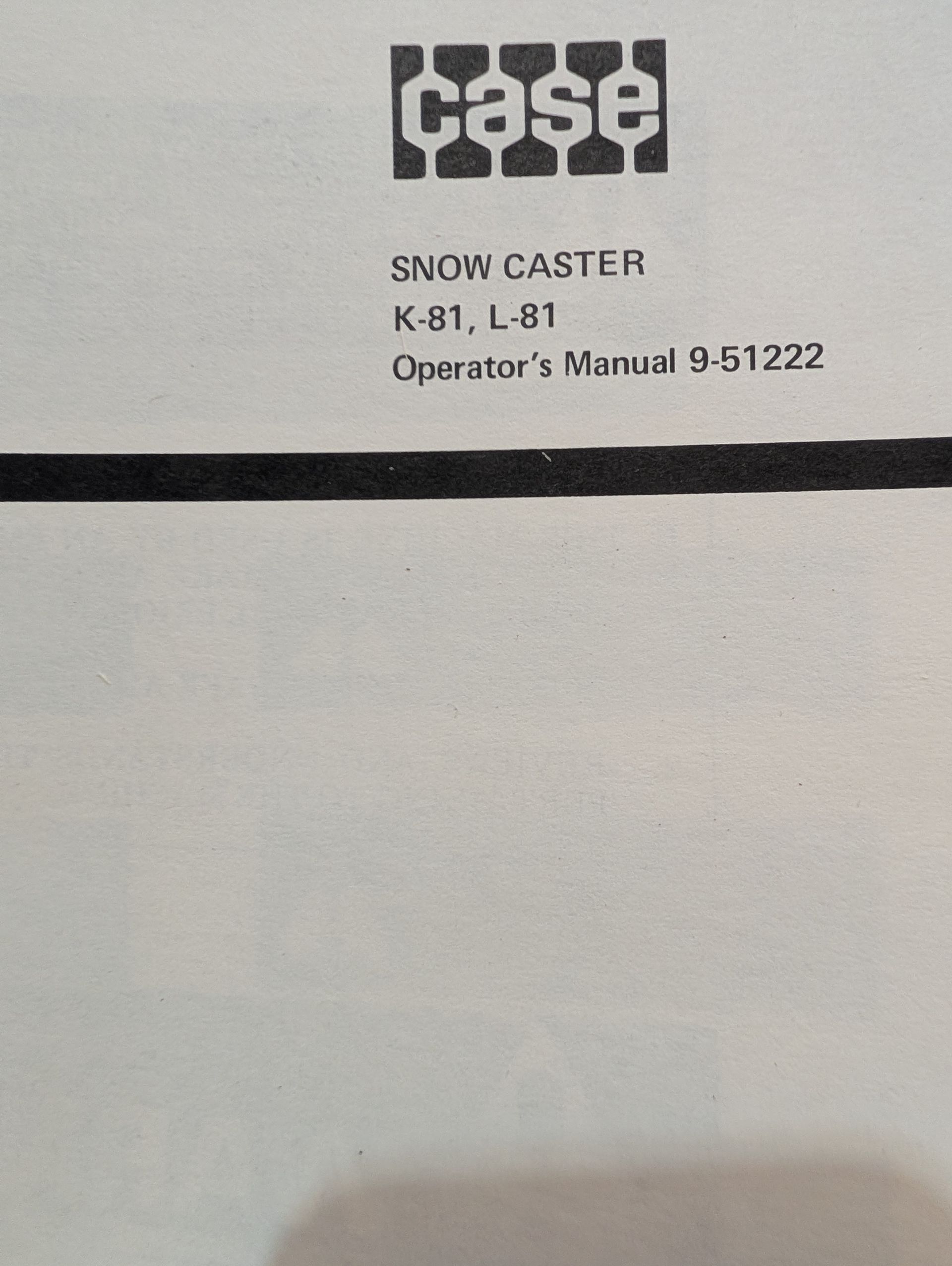 9-51222 OM K81 L81 SNOW CASTER