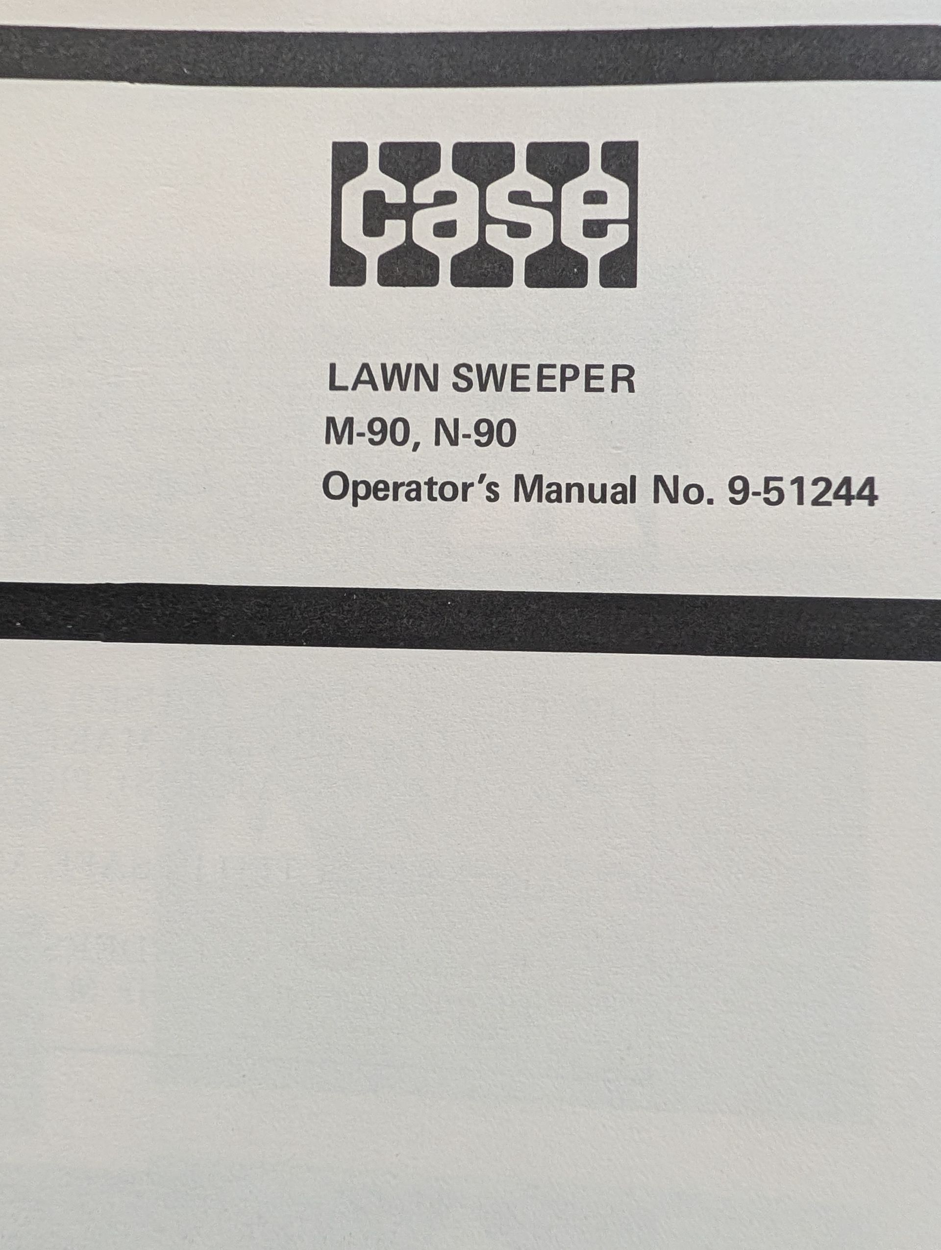 9-51244 M90 M-90 N90 N-90 LAWN SWEEPER