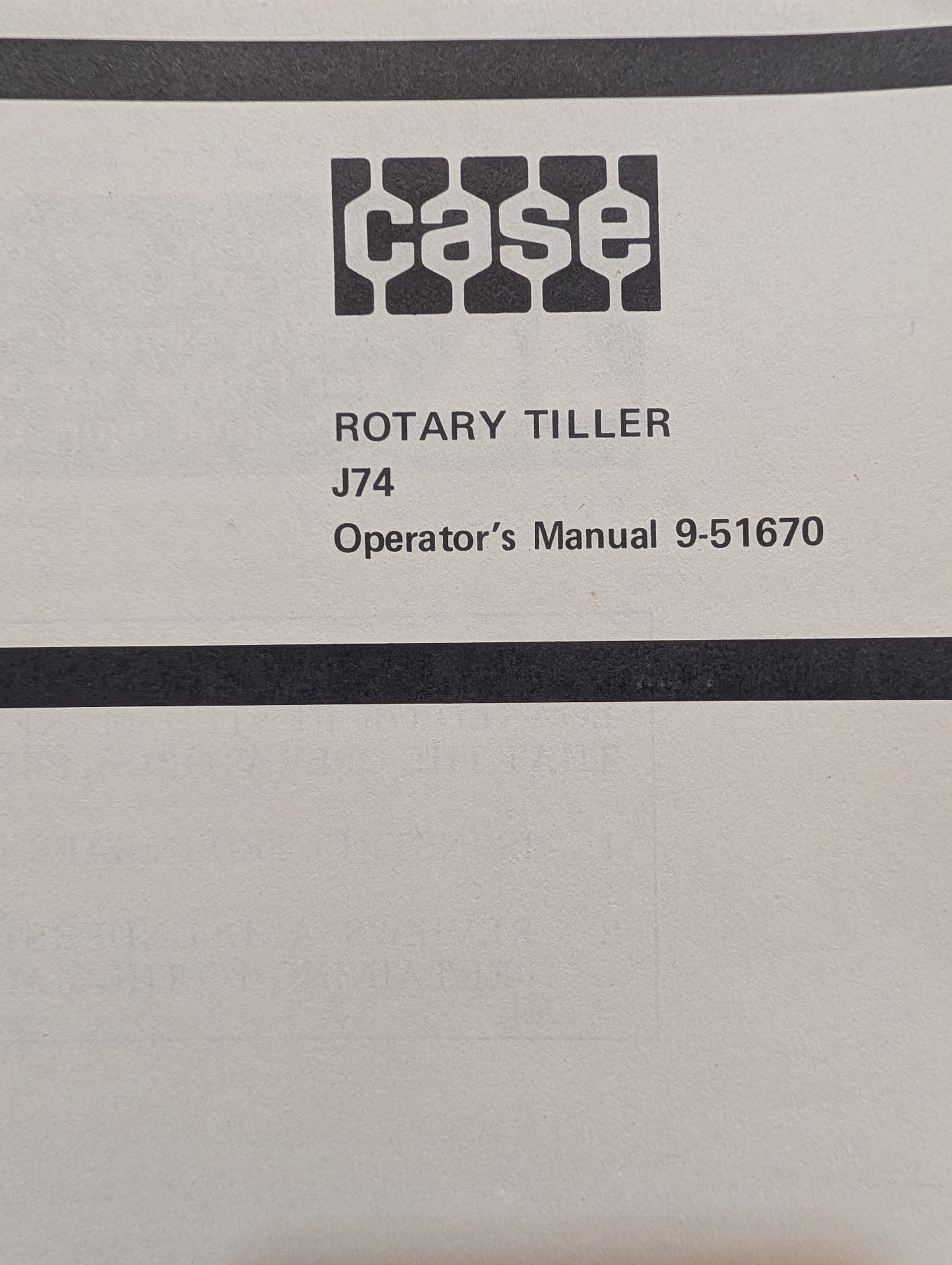 9-51670 OM J74 TILLER