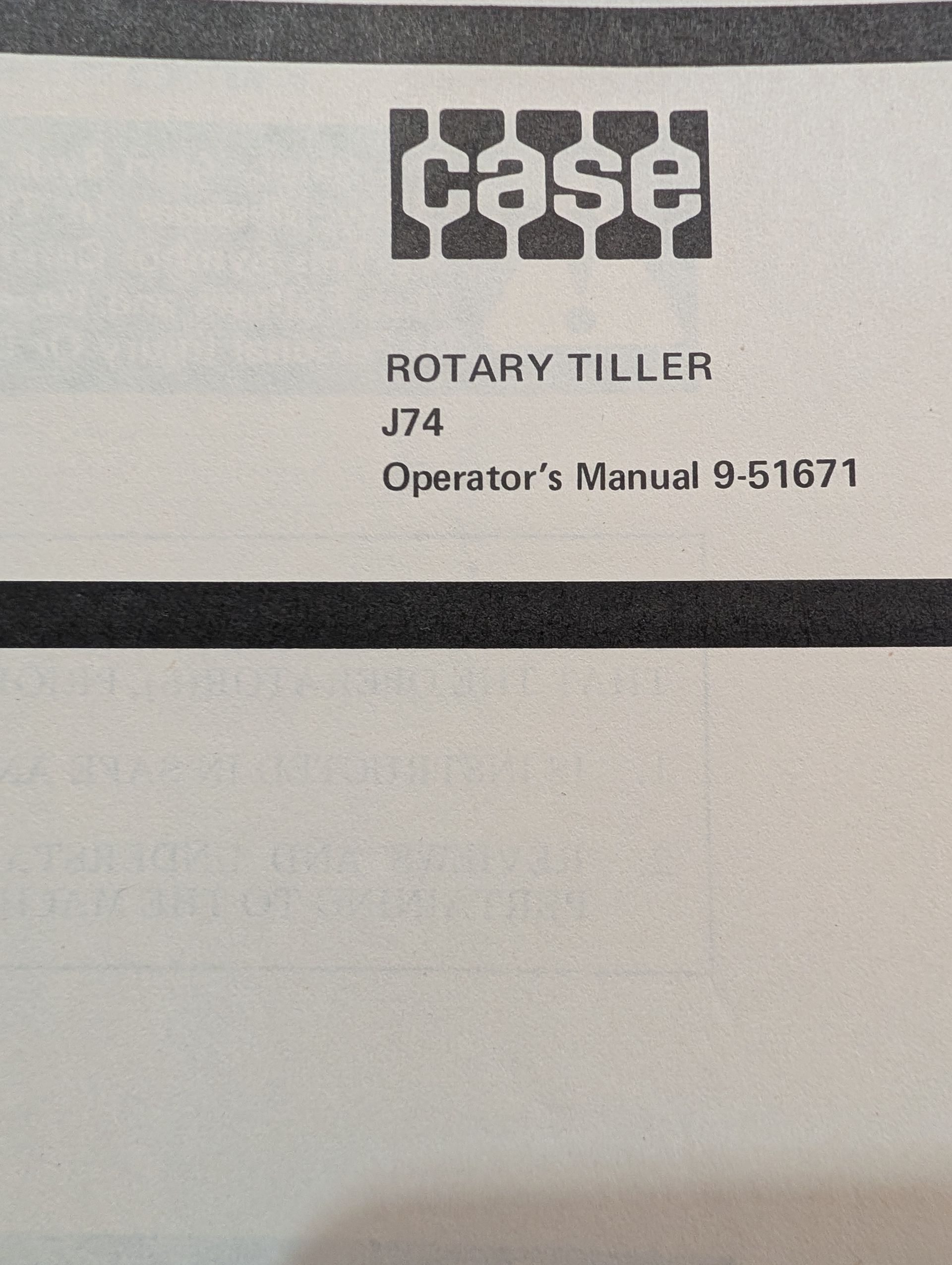 9-51671 OM J74 TILLER