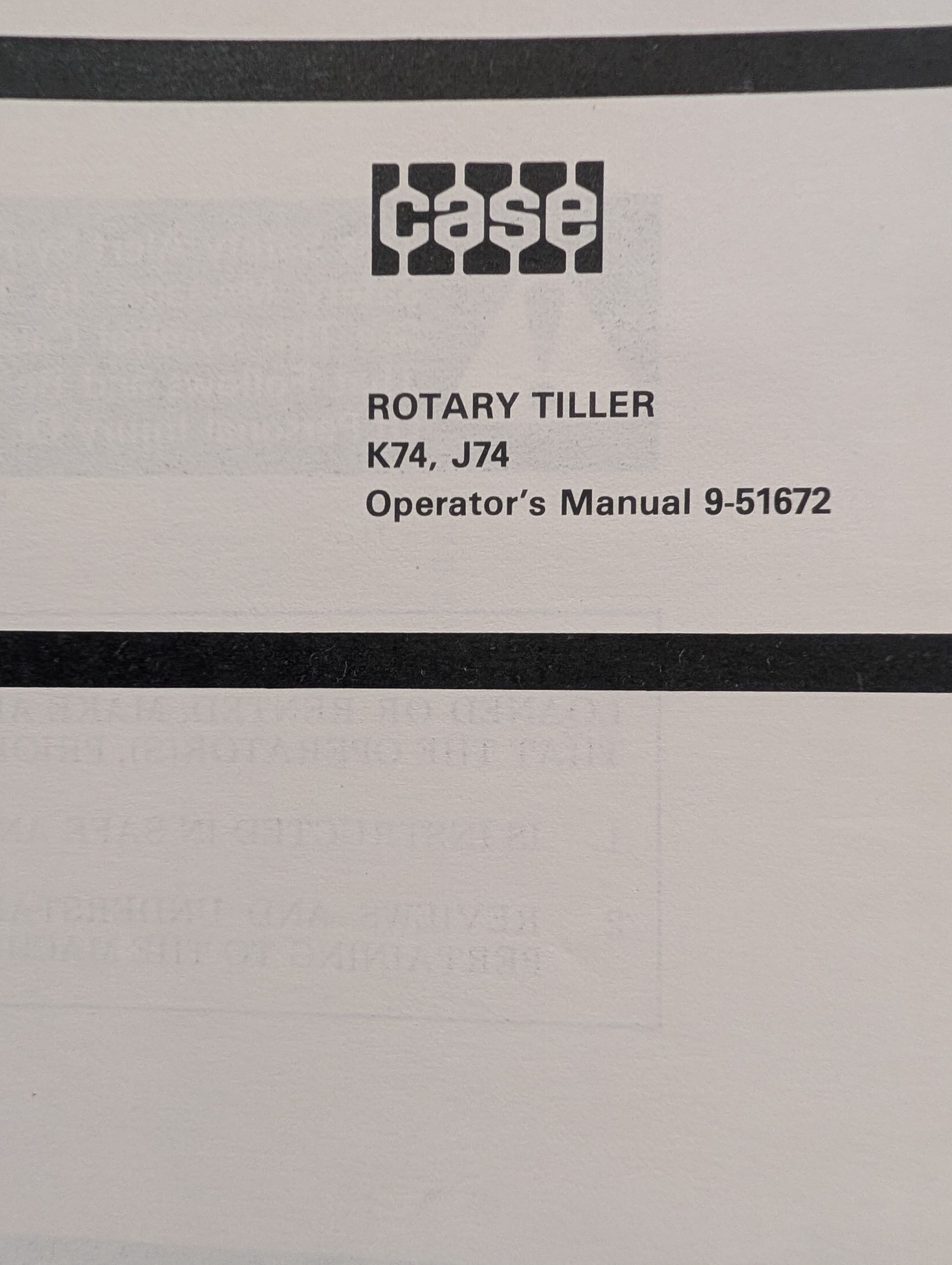 9-51672 OM K74 J74 TILLER