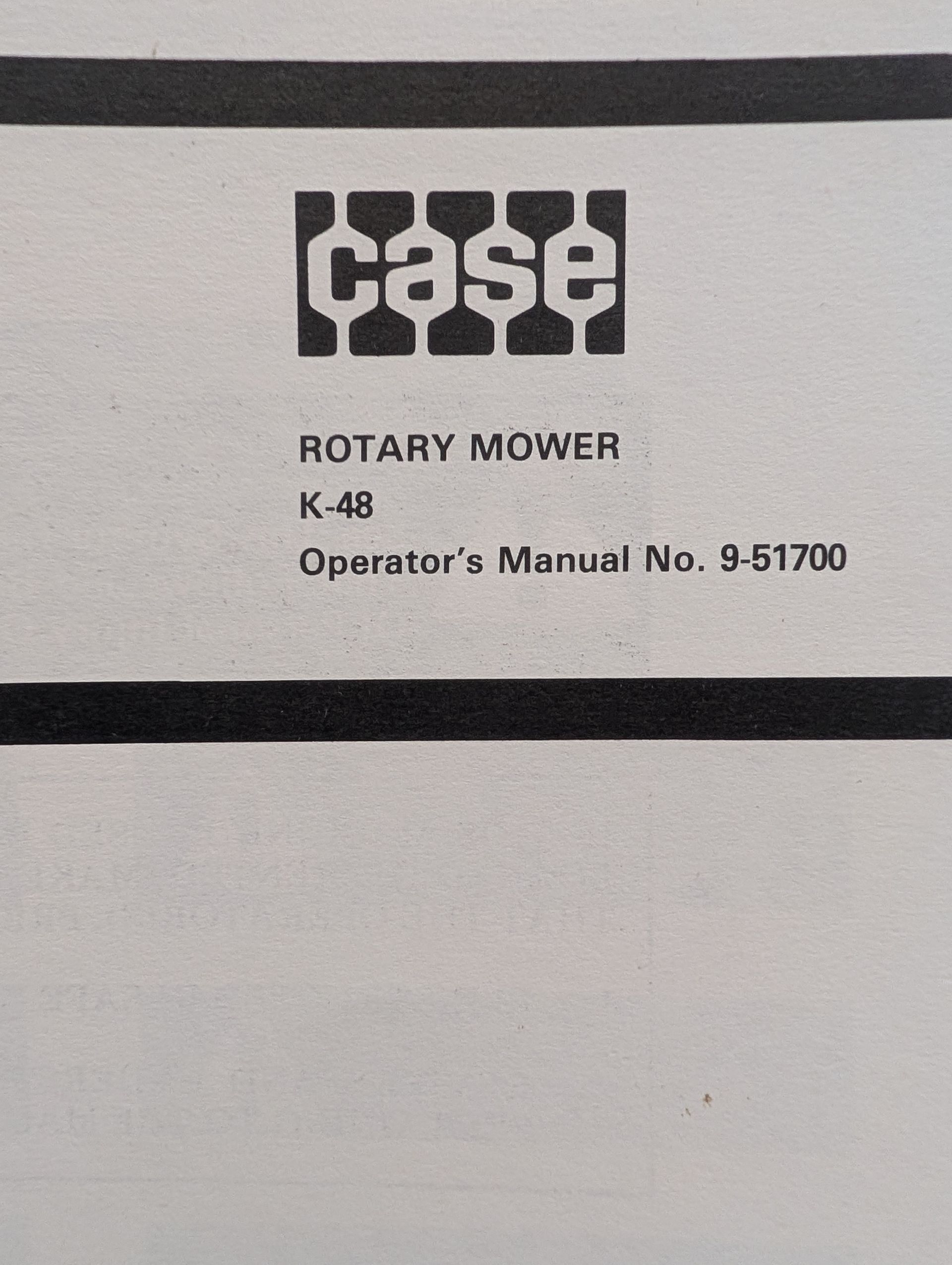 9-51700 K48 K-48 ROTARY MOWER