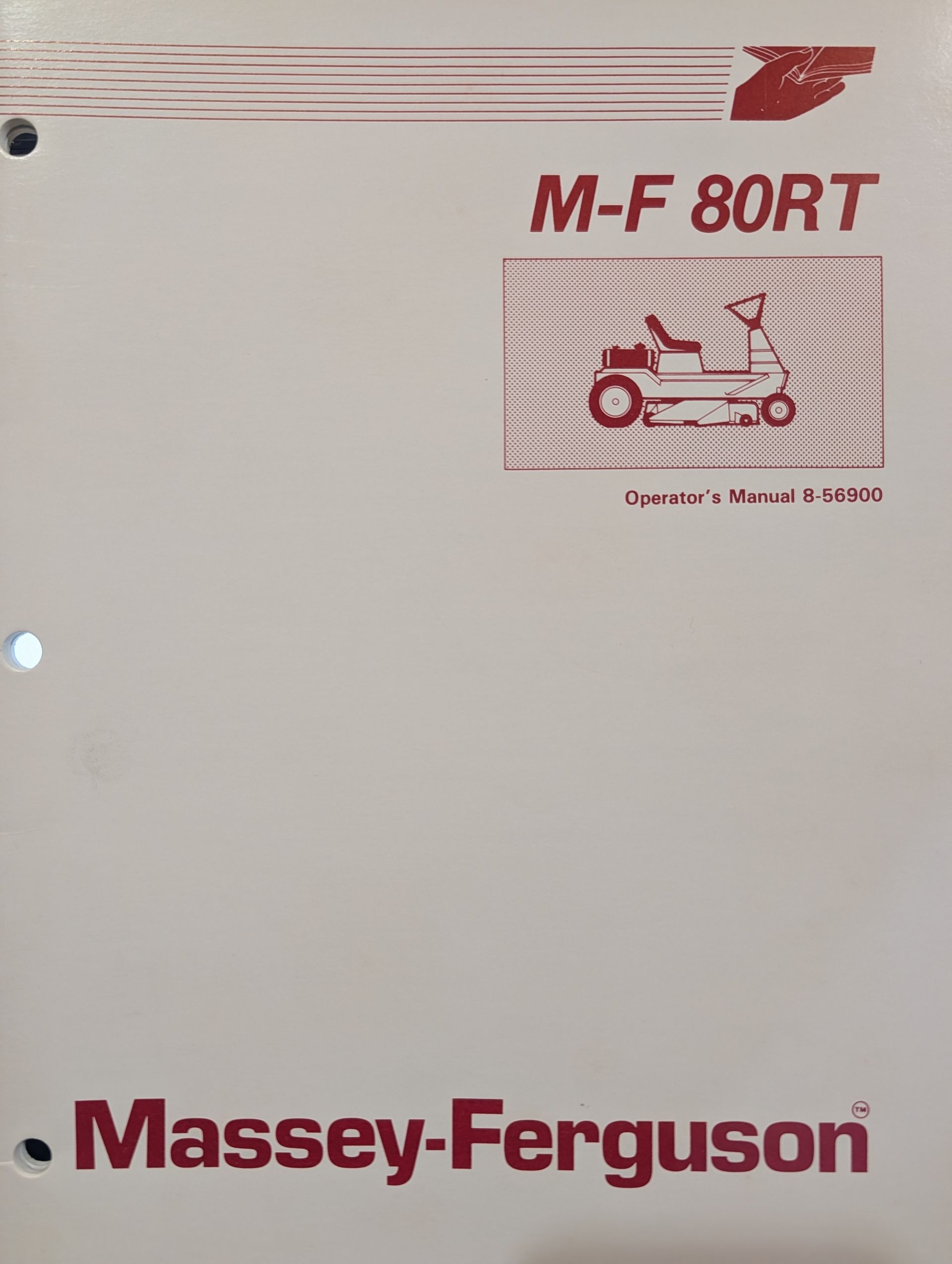 8-56900 MF MASSEY FERGUSON 80RT