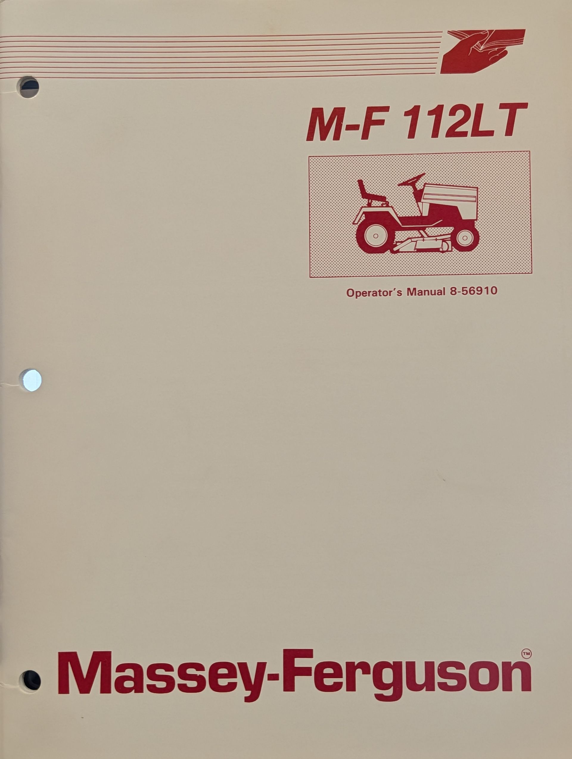 8-56910 OM MF MASSEY FERGUSON MF112LT