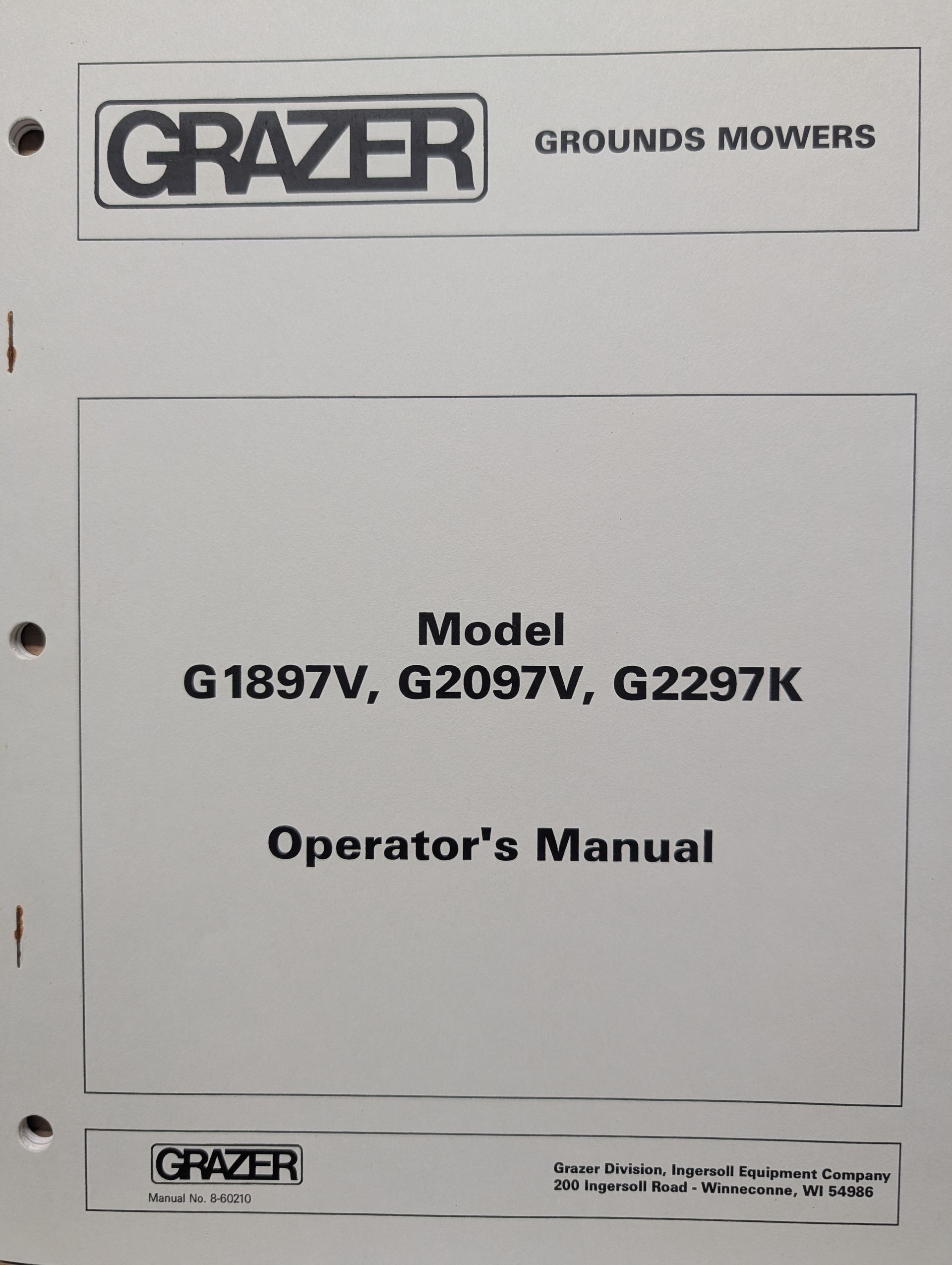 8-60210 OM PC G1897V G2097 G2297K