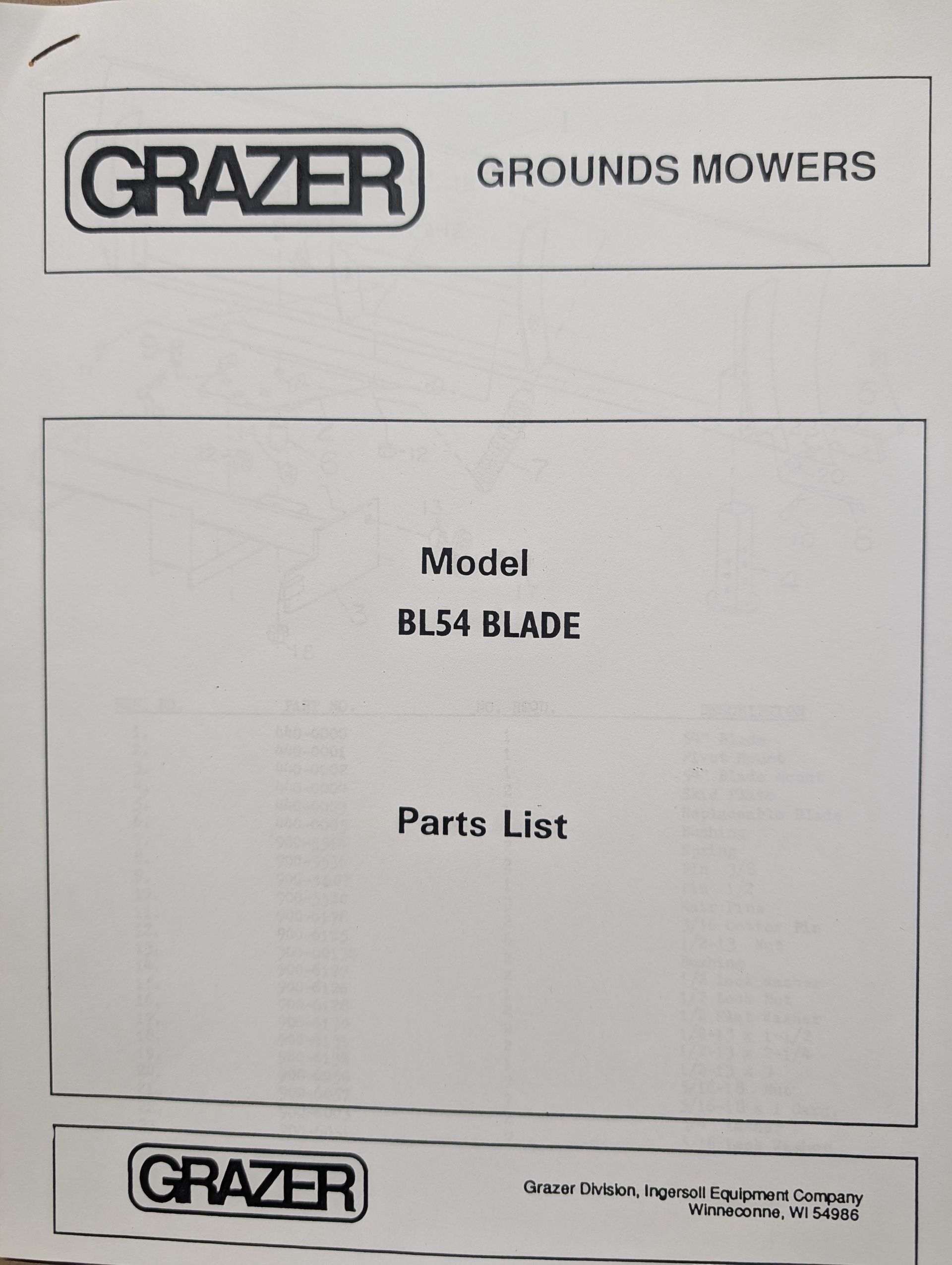 BL54 PC GRAZER BLADE