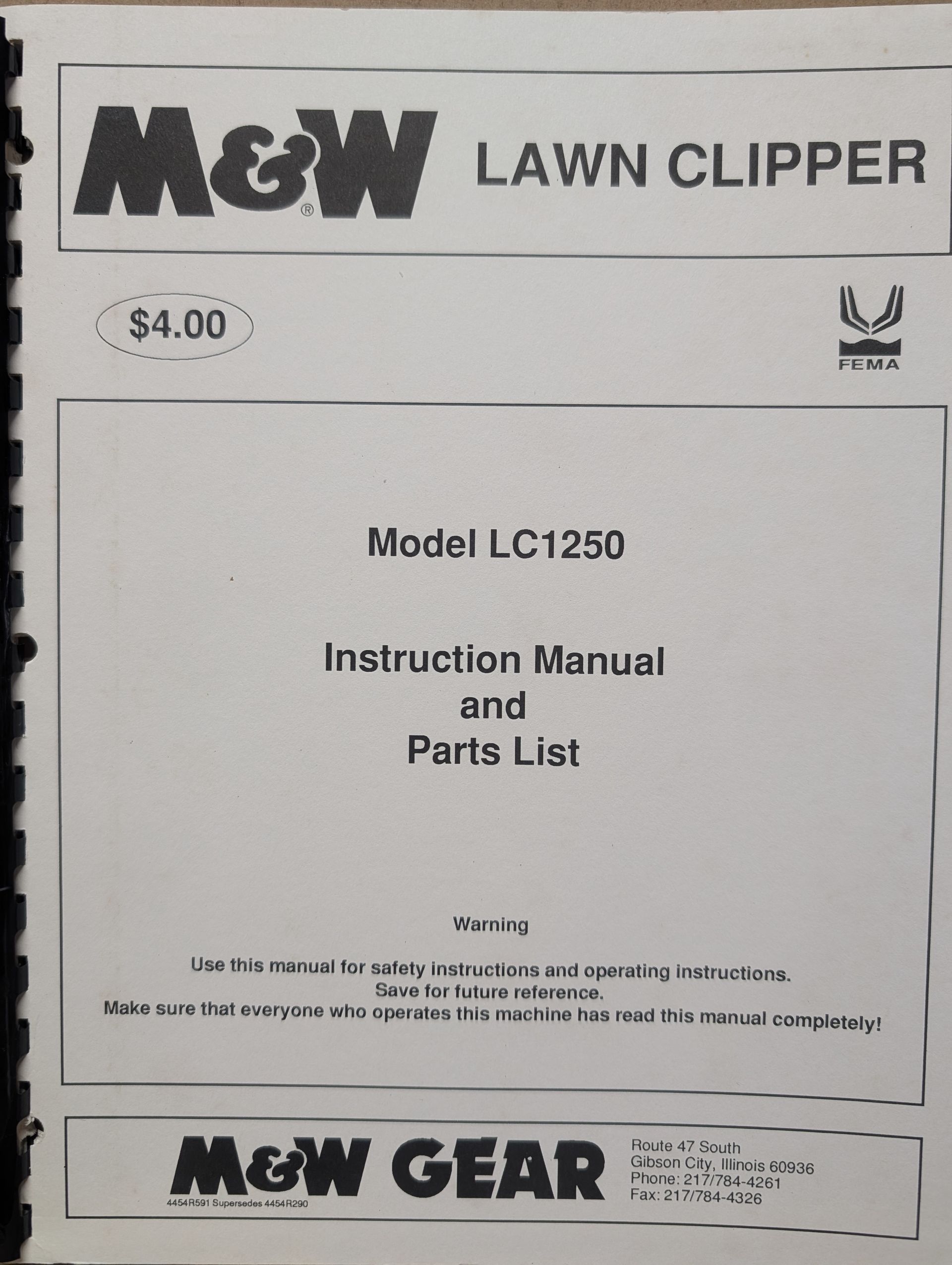 4454R591 M&W OM PC LC1250