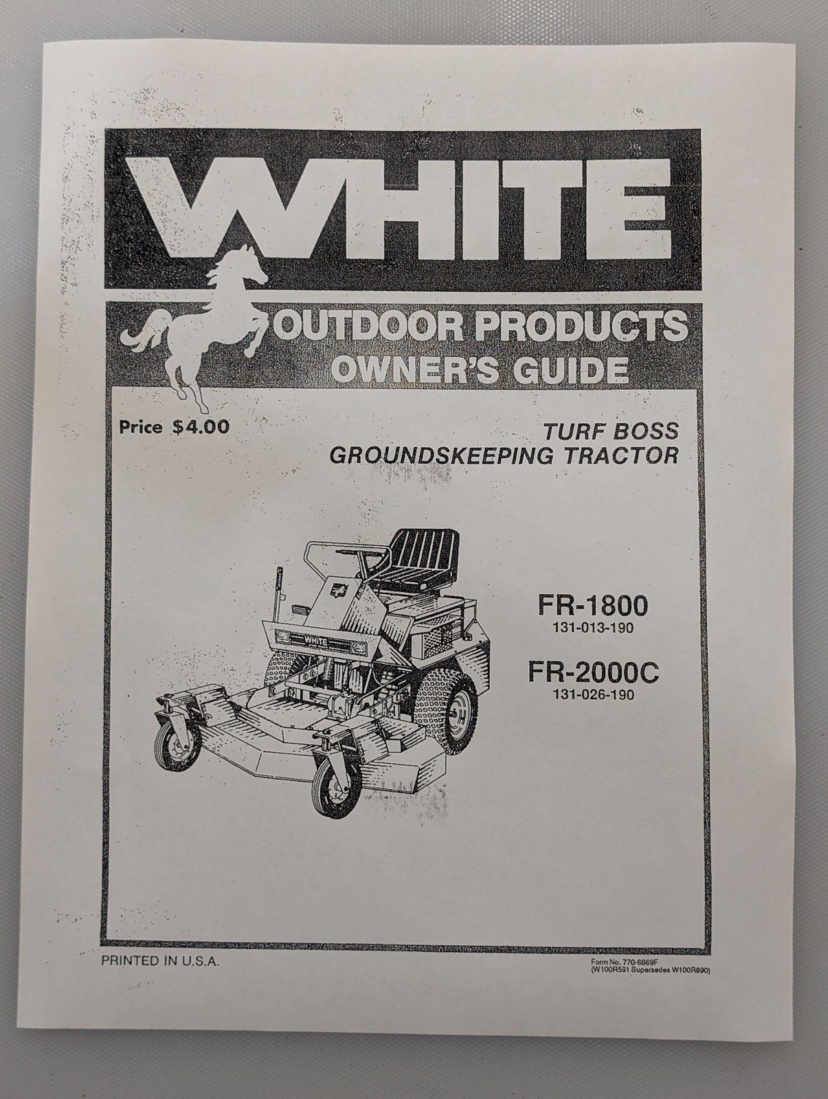 770-6669F OM PC WHITE FR-1800 FR-2000C