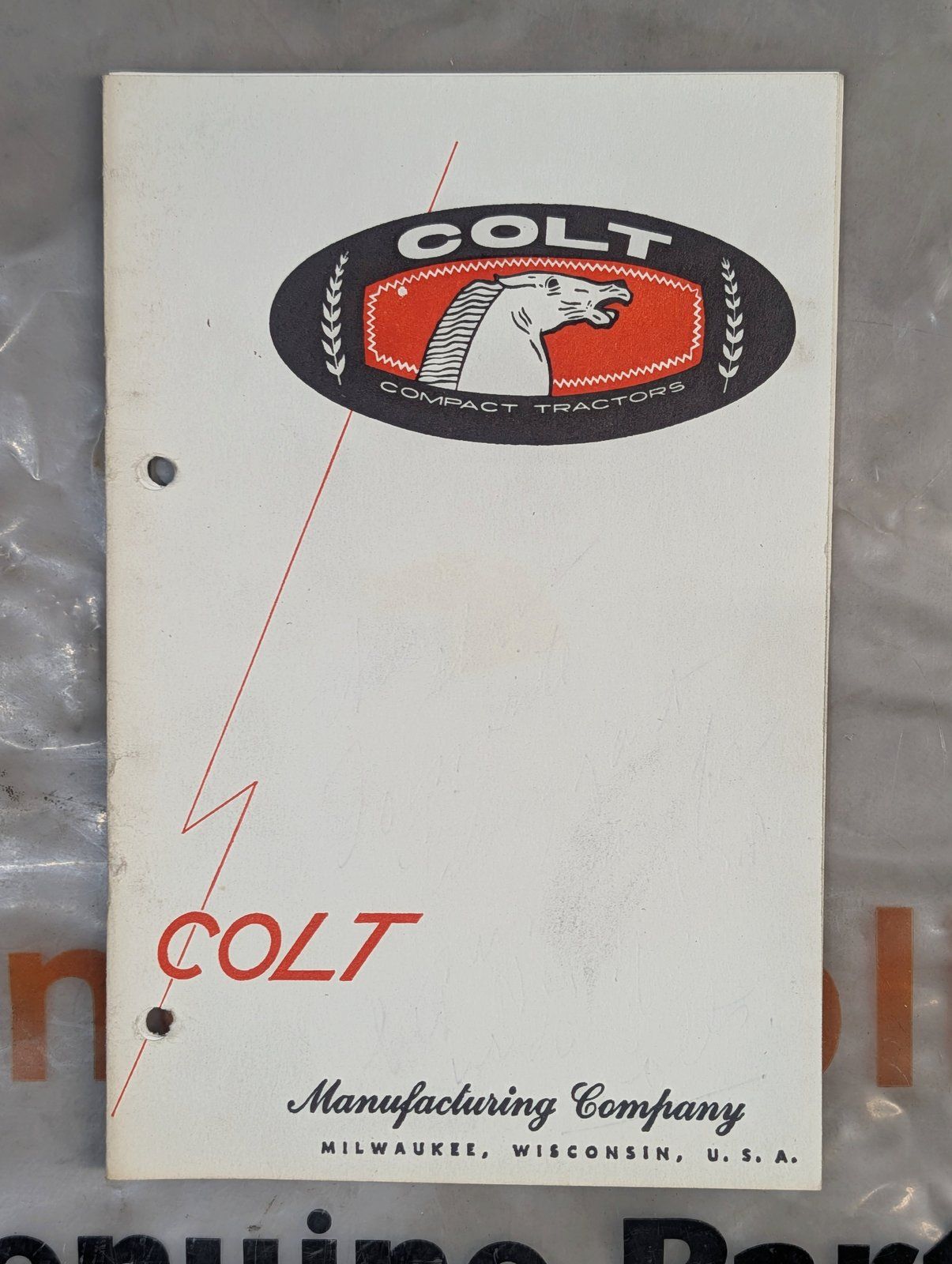 1-2420 PM COLT MODEL 7 - Ingersoll/Case Tractor Part