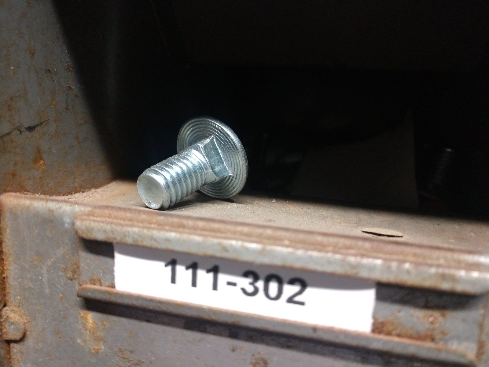 111-302 BOLT CARR 3/8-16 X 3/4 ZP - Ingersoll/Case Tractor Part