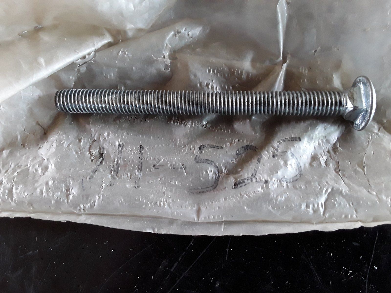 111-525 BOLT CARR 1/2-13X6 GR2 ZP - Ingersoll/Case Tractor Part