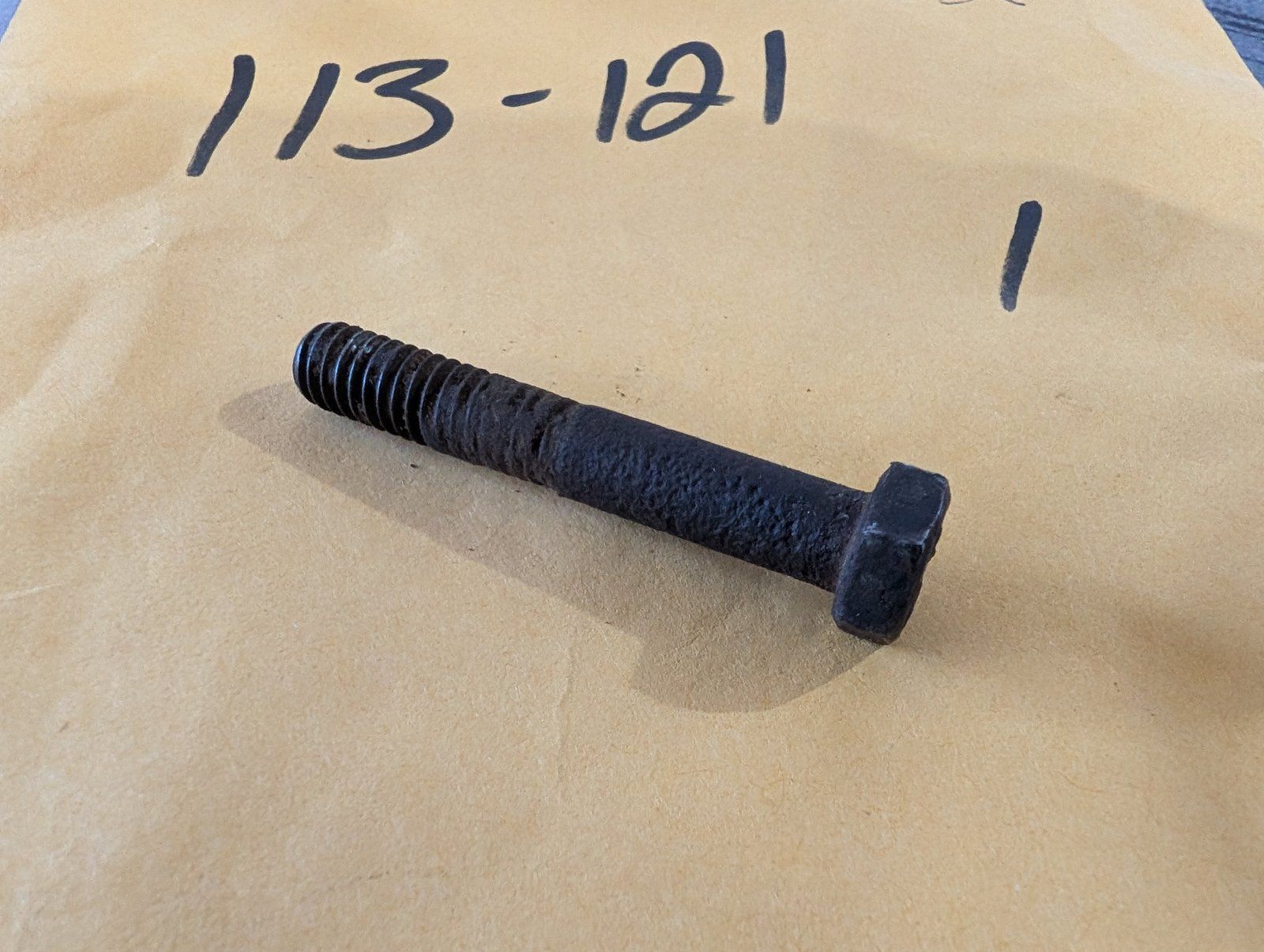113-121 USED BOLT 5/16-18 X 2 HX HD GR5 ZP - Ingersoll/Case Tractor Part