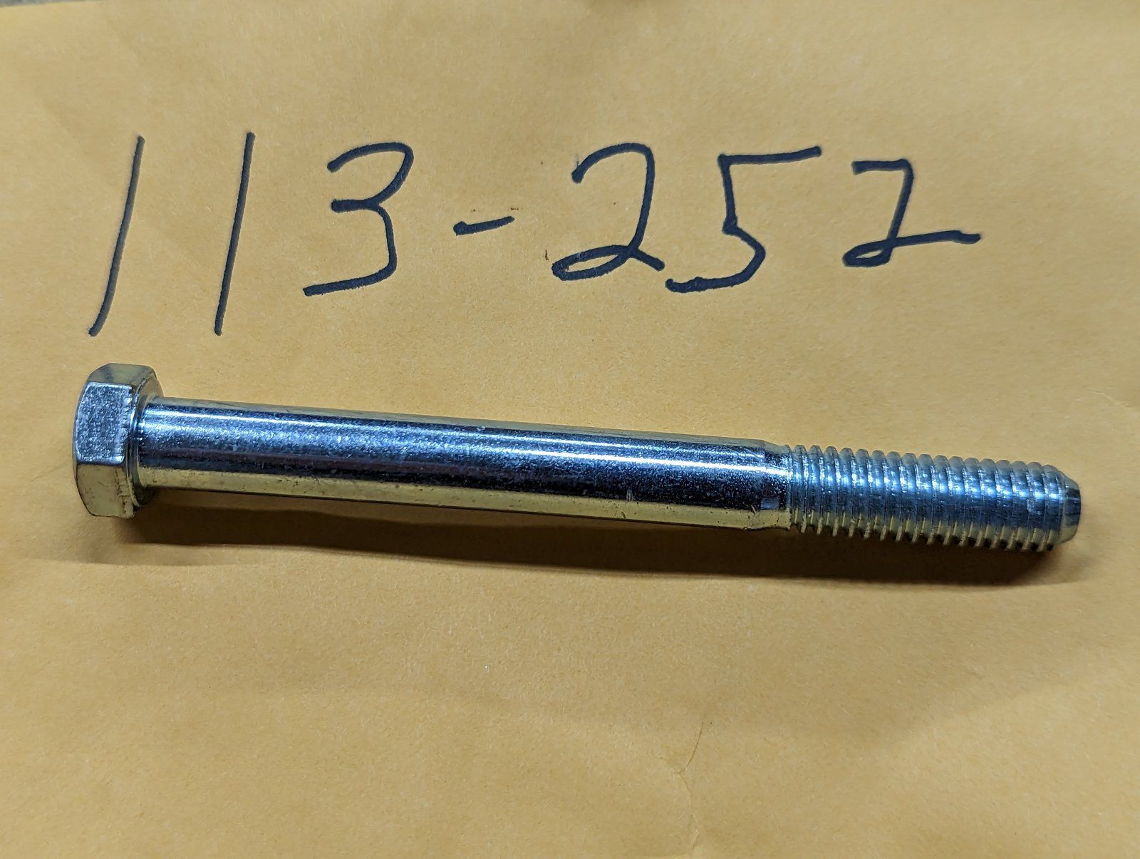 113-252 BOLT 3/8-16 X 3-3/4 HX HD GR5 ZP - Ingersoll/Case Tractor Part