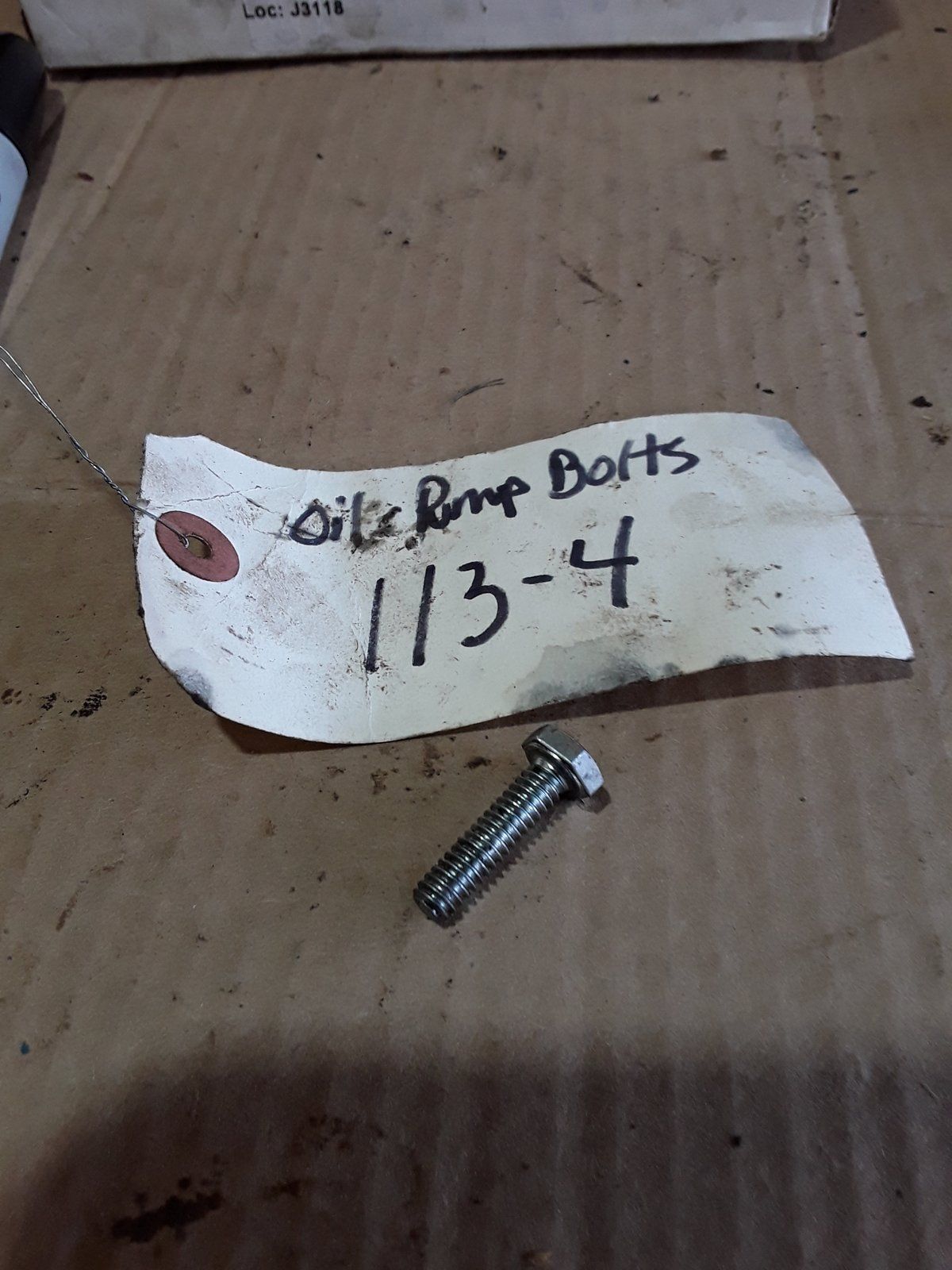 113-4 USED BOLT 1/4-20 X 1 HX HD GR5 ZP - Ingersoll/Case Tractor Part