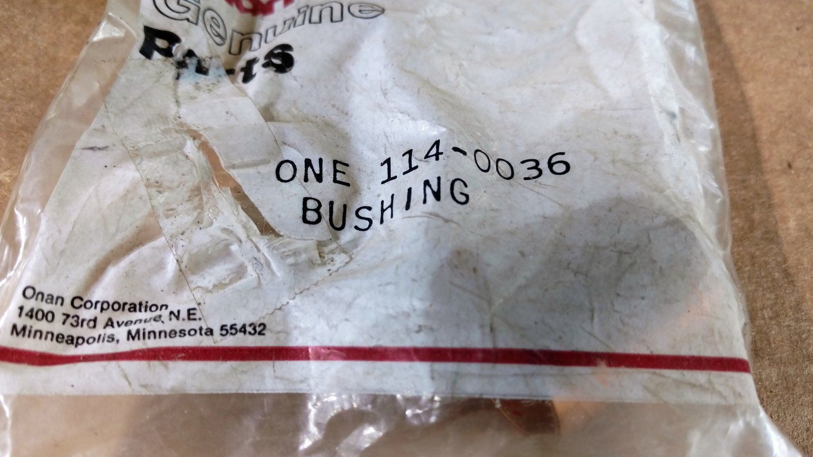 114-0036 BUSHING - CCK P224 N SERIES CON ROD - ONAN - Ingersoll/Case Tractor Part