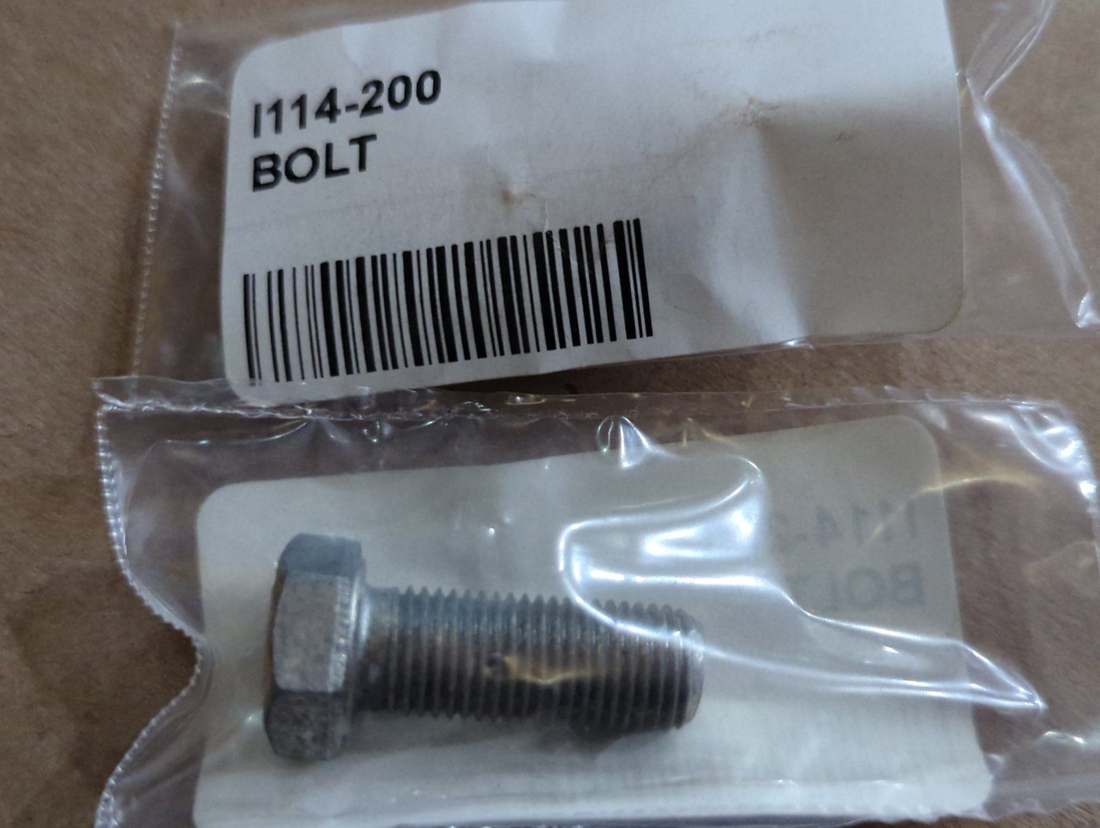 114-200 BOLT 3/8-24 X 1 HX HD GR5 - Ingersoll/Case Tractor Part