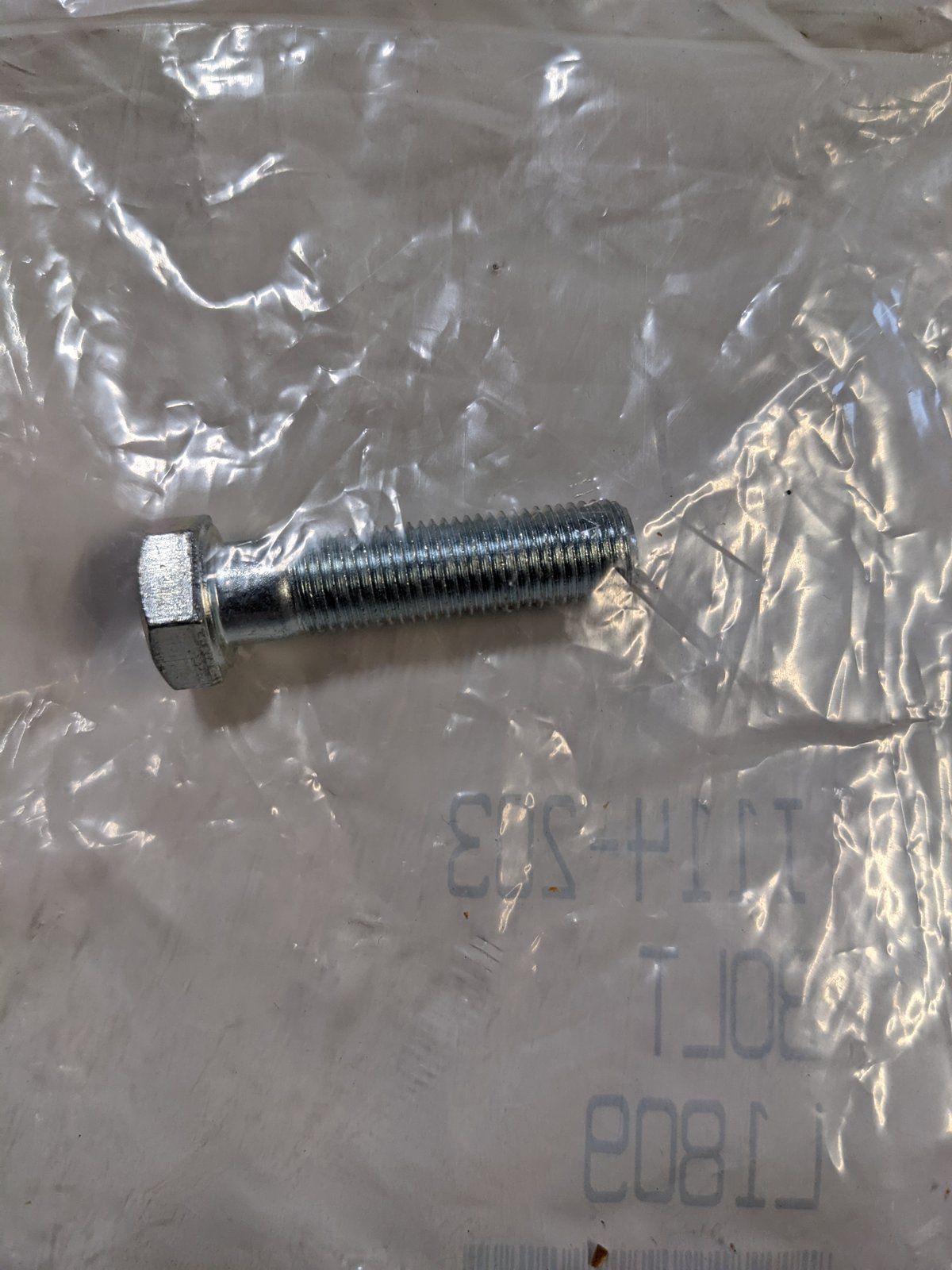 114-203 BOLT 3/8-24 x 1-1/2 HX HD GR5 ZP - Ingersoll/Case Tractor Part
