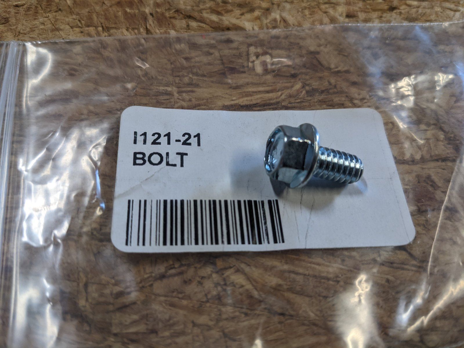 121-21 BOLT 1/4-20 X 1/2 HX SERR FL LK - Ingersoll/Case Tractor Part