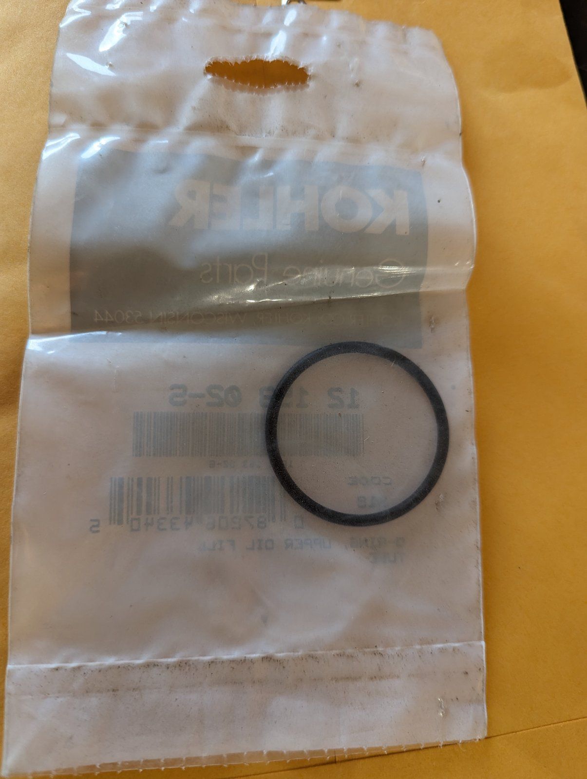 1215302S O-RING UPPER OIL FILL TUBE - Ingersoll/Case Tractor Part