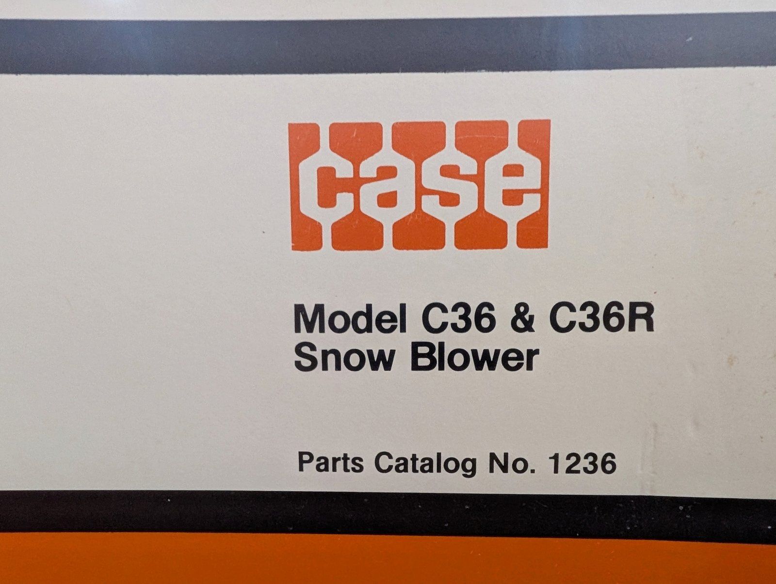 1236 PC C36 C36R 2-STAGE LAMBERT SNOWBLOWER 130 180 - Ingersoll/Case Tractor Part