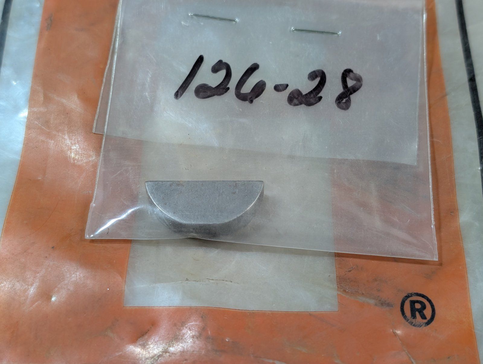 126-28 KEY WOODRUFF 1/4 X 1-1/8 CARBON - Ingersoll/Case Tractor Part