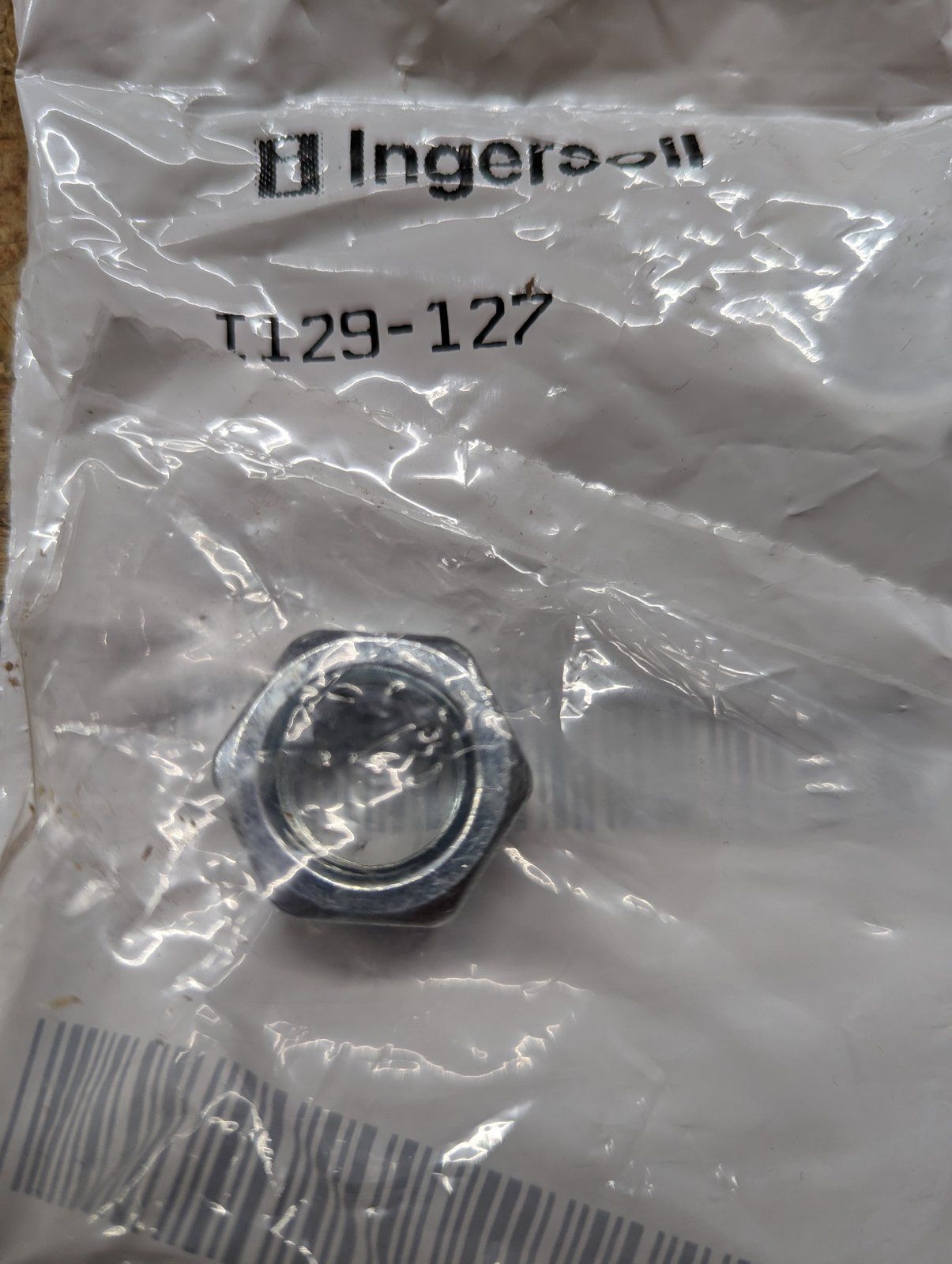 129-127 NUT 5/8-18 HEX ZP - Ingersoll/Case Tractor Part