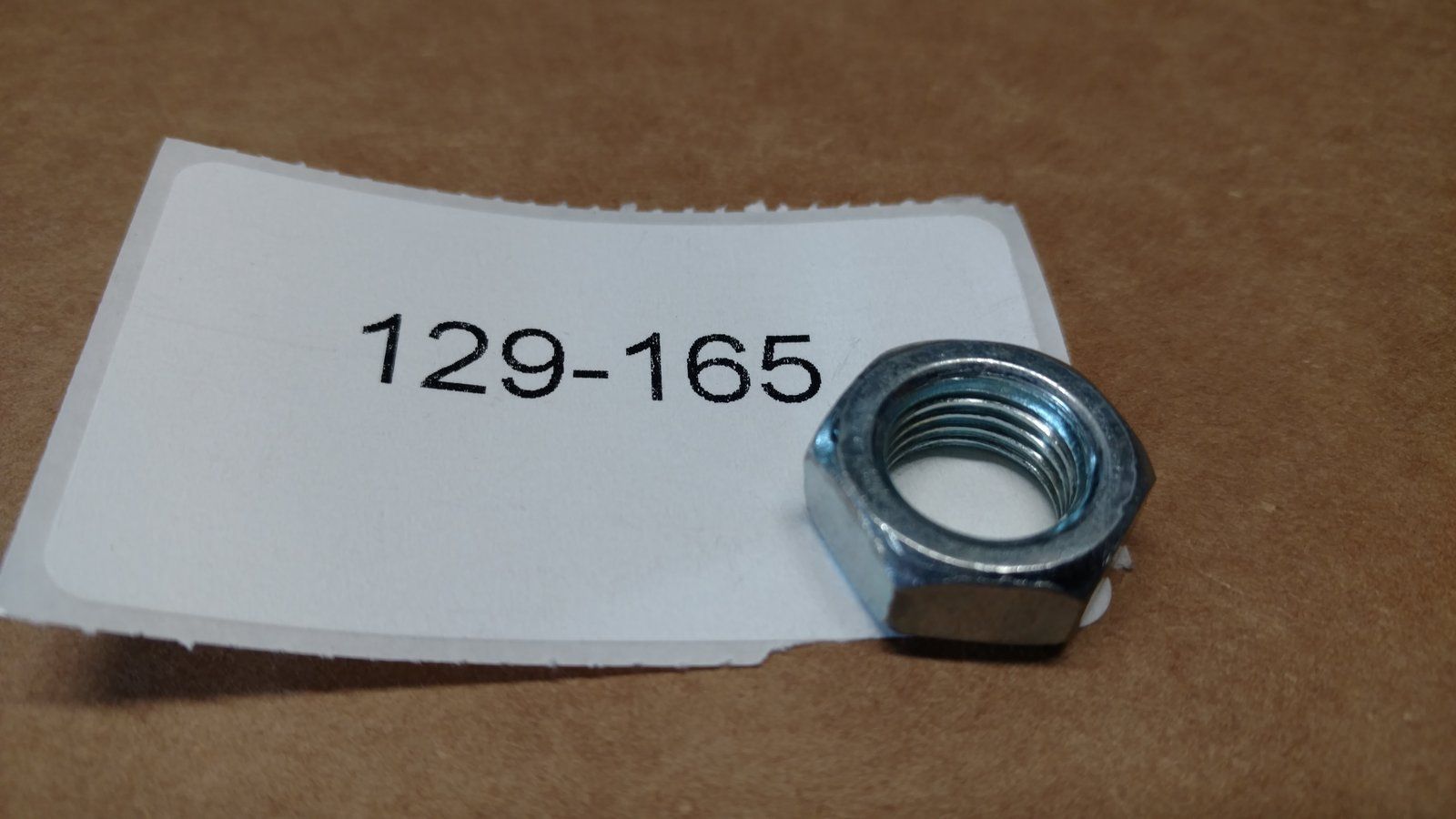 129-165 NUT JAM 1/2-20 RH HEX ZP - Ingersoll/Case Tractor Part