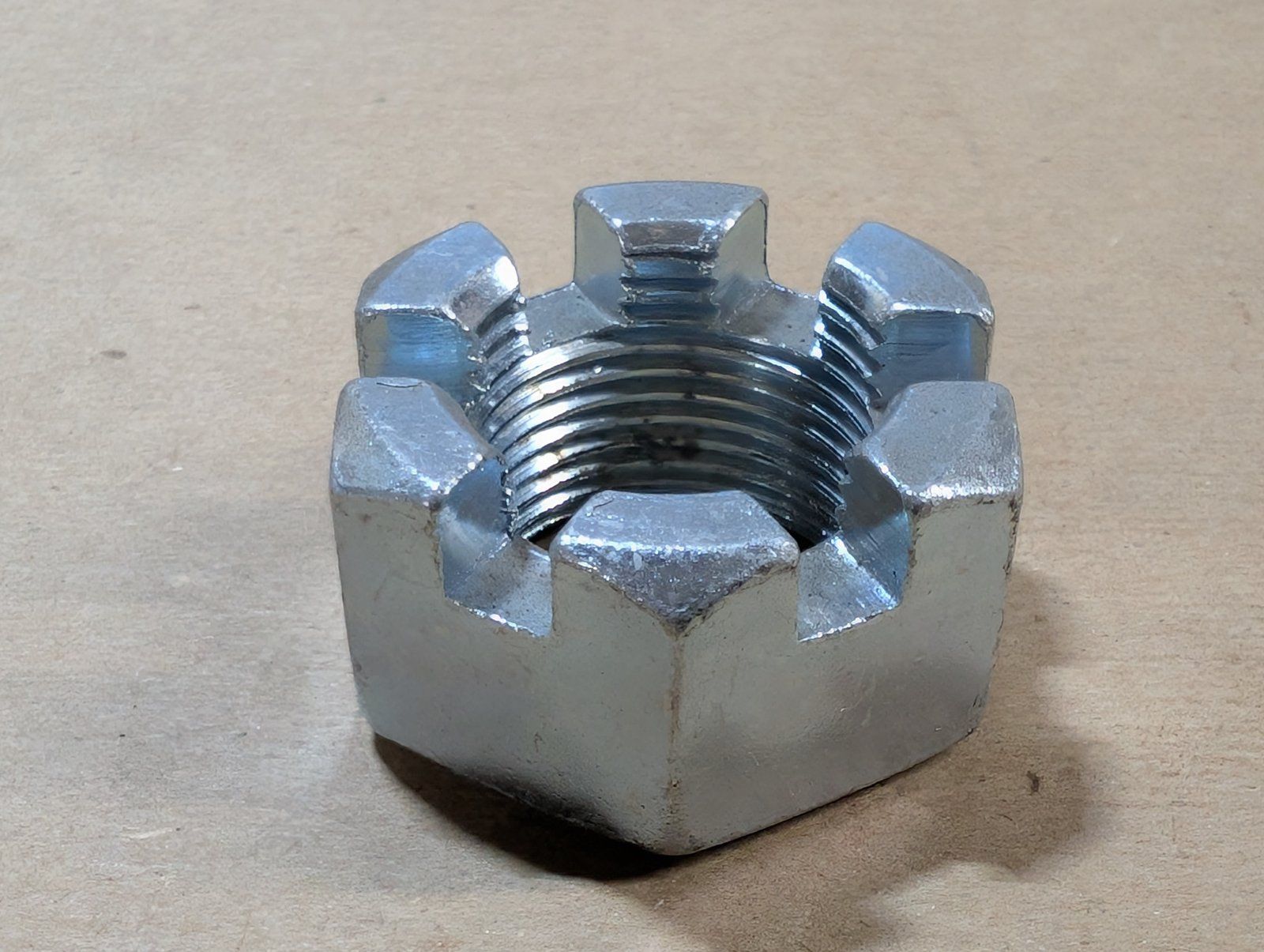 129-291 NUT 1-14 HX SLOTTED ZP - Ingersoll/Case Tractor Part