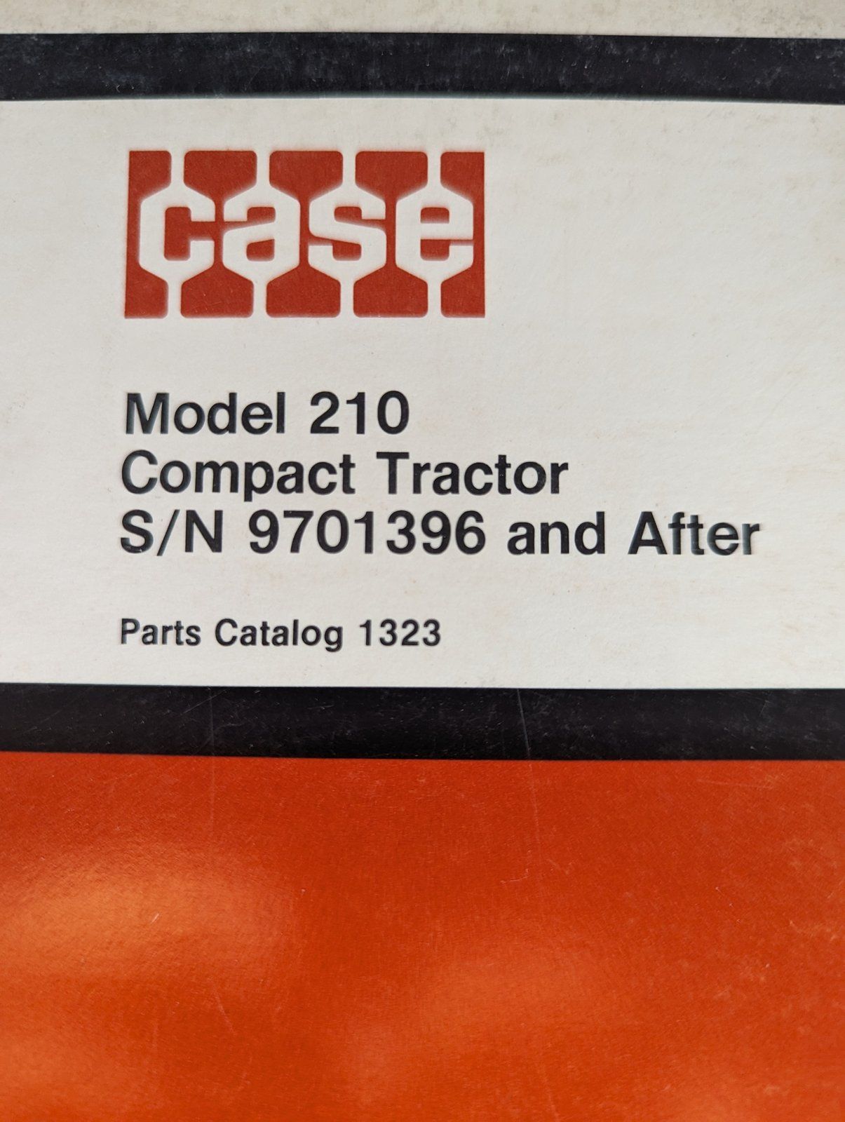 1323 MODEL 210 PC S/N 9701396 & AFTER - Ingersoll/Case Tractor Part
