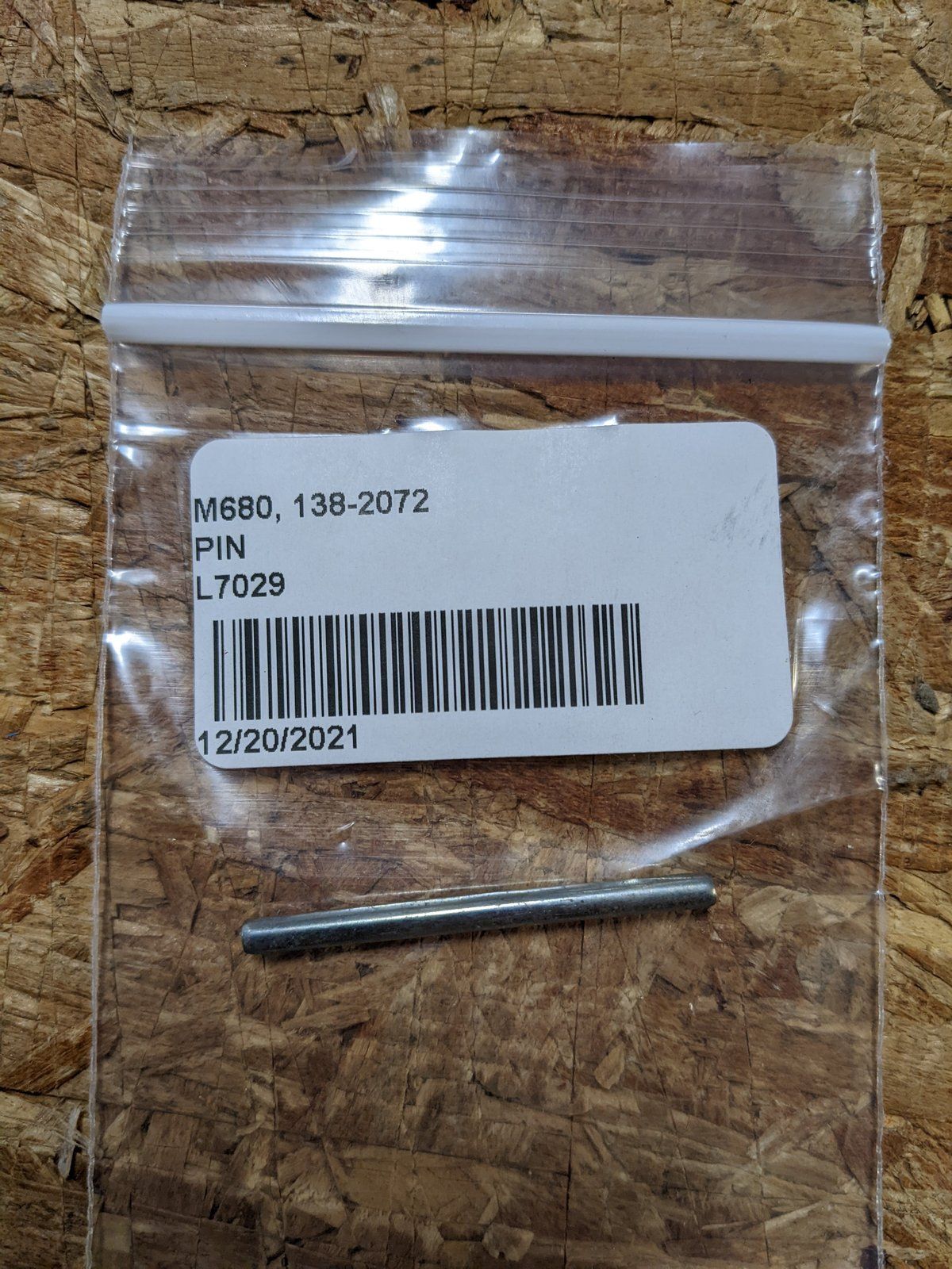 138-2072 PIN - SPIROL 1/8 X 1-3 - Ingersoll/Case Tractor Part