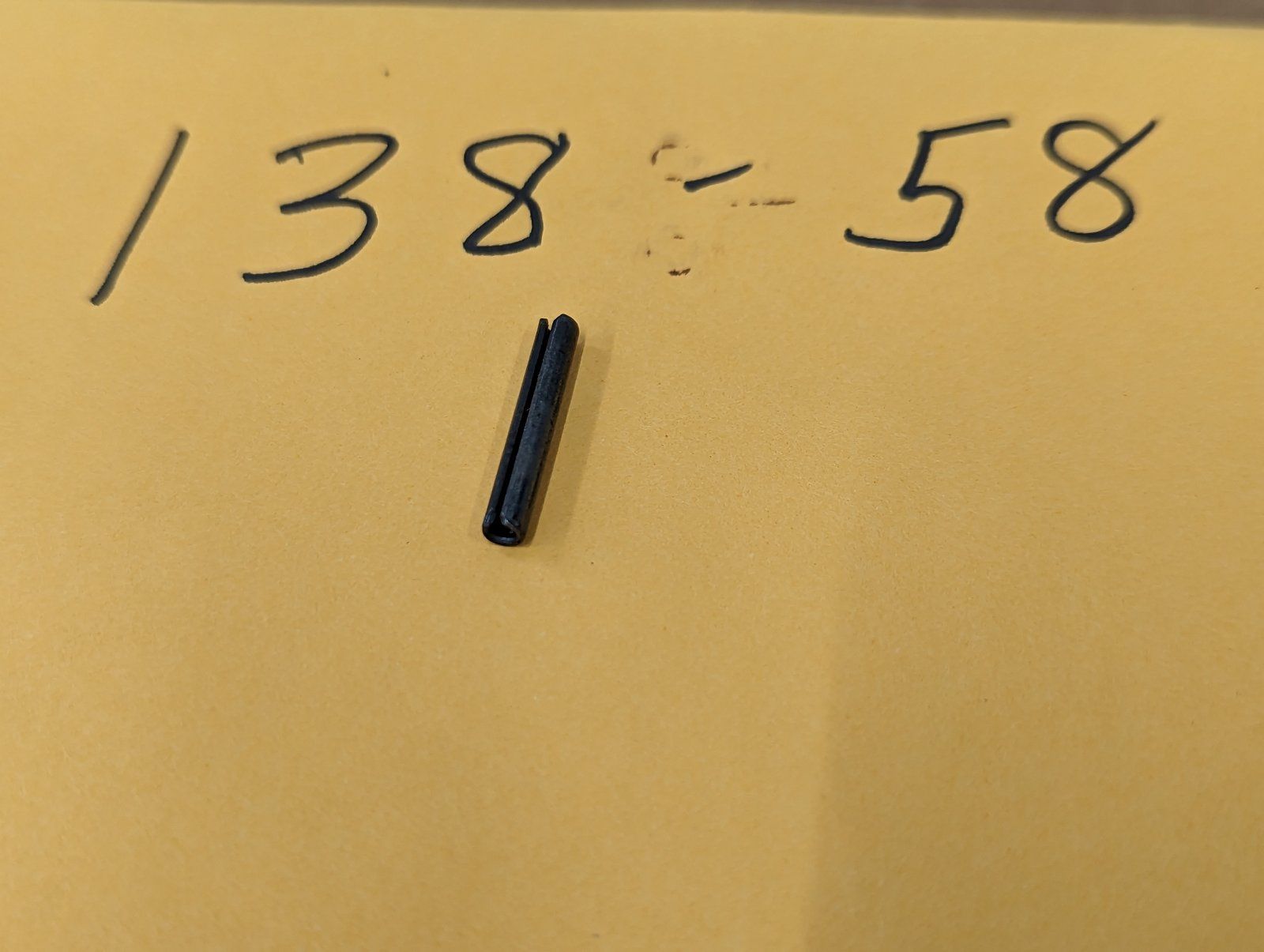 138-58 LOCK PIN -1/8" x 13/16" - Slotted - Ingersoll/Case Tractor Part
