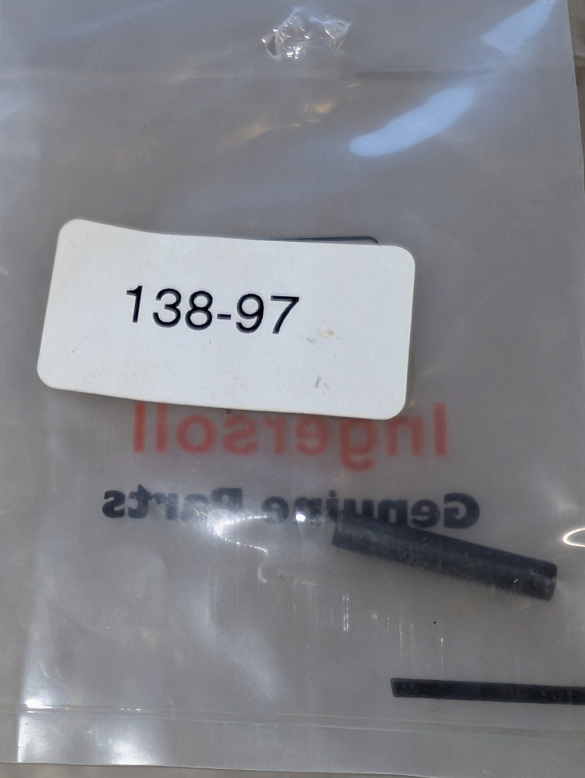 138-97 PIN - ROLL 3/16 X 1-1/8 PLAIN - Ingersoll/Case Tractor Part
