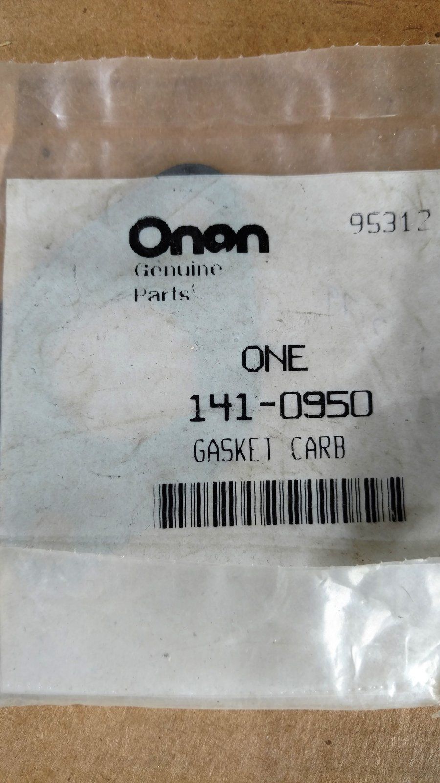 141-0950 CARB GASKET - ONAN - Ingersoll/Case Tractor Part