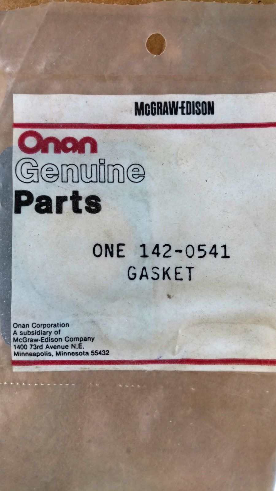 142-0541 GASKET BF BG B43M B48M - Ingersoll/Case Tractor Part