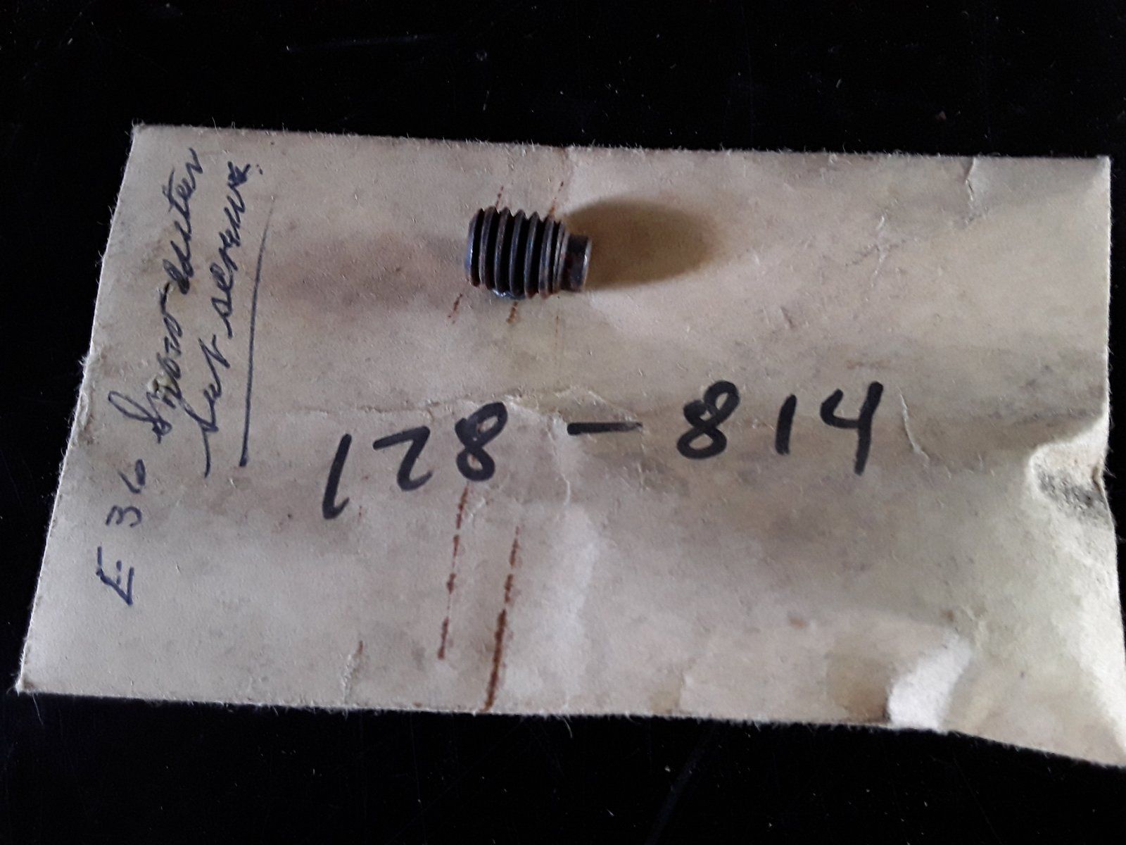 178-814 SET SCREW 3/8-16 X 1/2 - Ingersoll/Case Tractor Part
