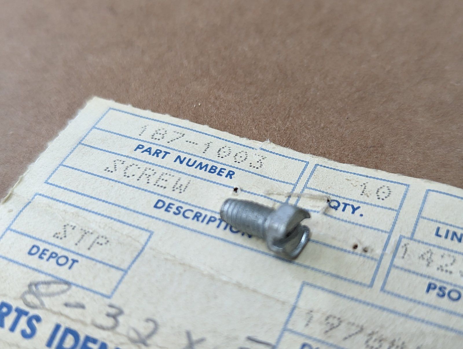 187-1003 SCREW #8-32 X 5/16 SELF TAP HX HD - Ingersoll/Case Tractor Part