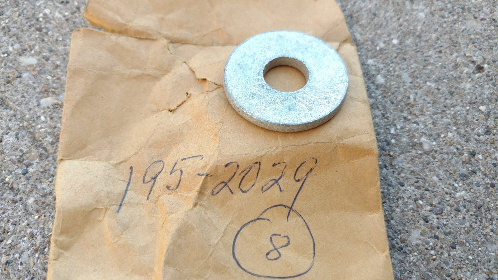 195-2029 WASHER .438 X 1.250 X.134 ZP - Ingersoll/Case Tractor Part