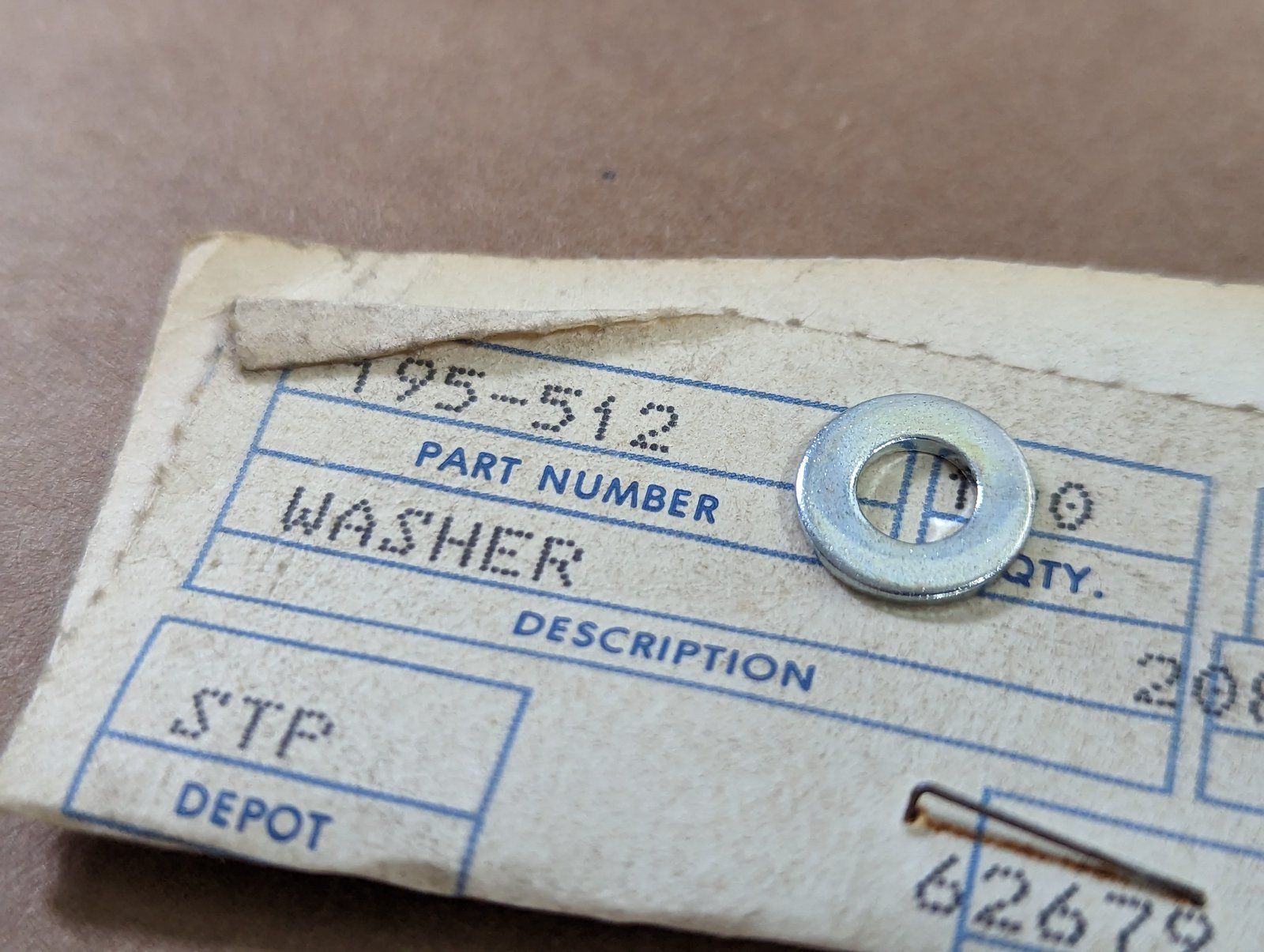 195-512 WASHER .219ID X .438 OD ZP - Ingersoll/Case Tractor Part