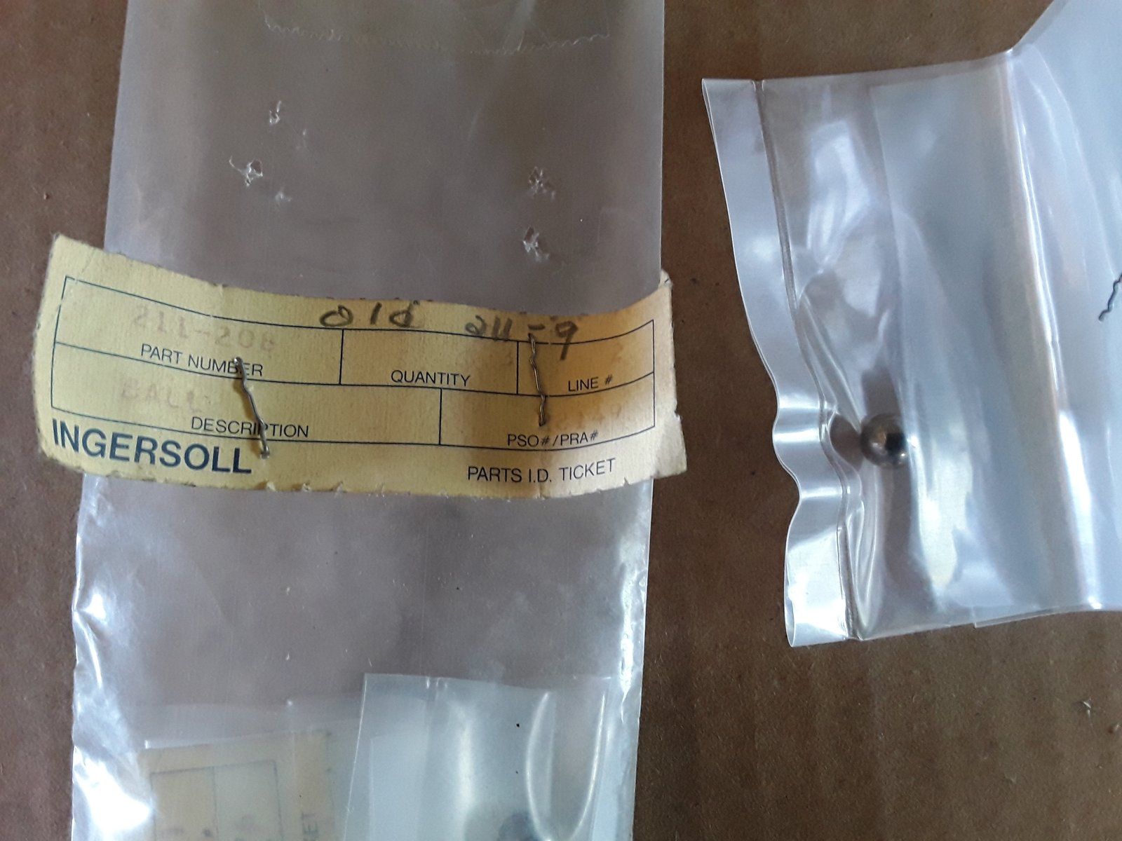 211-208 BALL - STEEL 5/16 DIA 211-9 - Ingersoll/Case Tractor Part