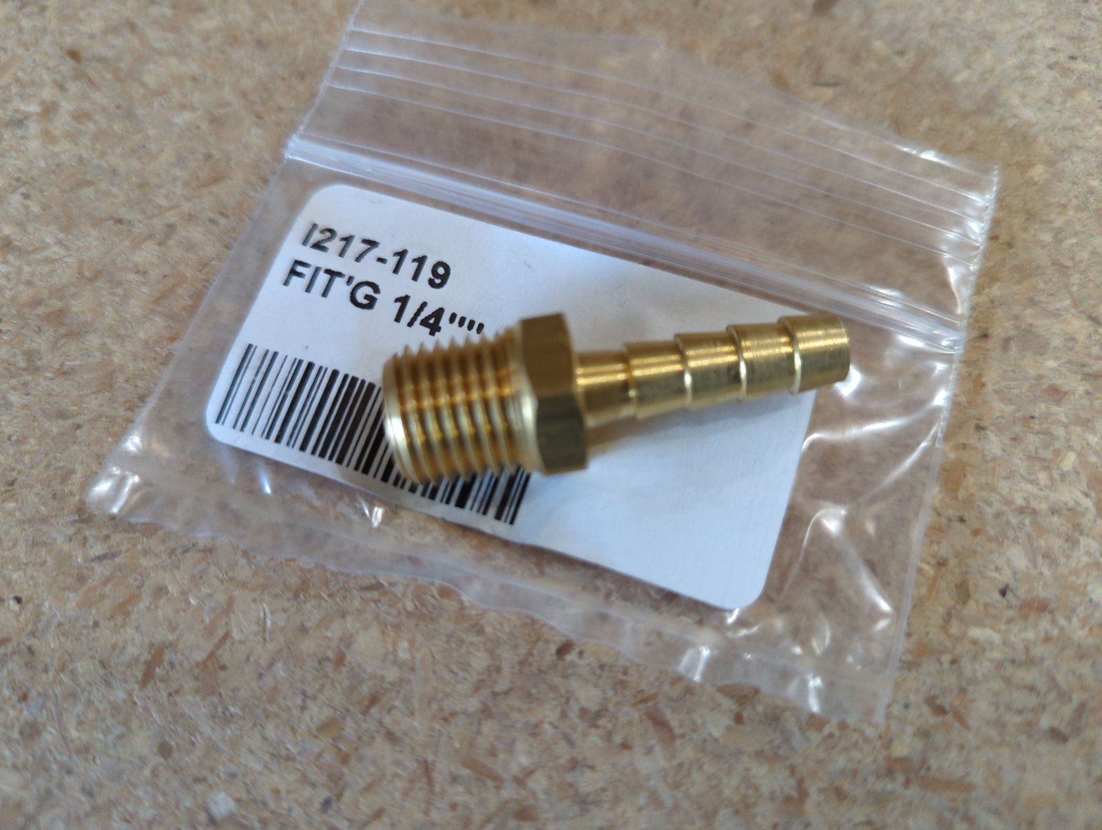 217-119 FITTING FUEL 1/4 - Ingersoll/Case Tractor Part