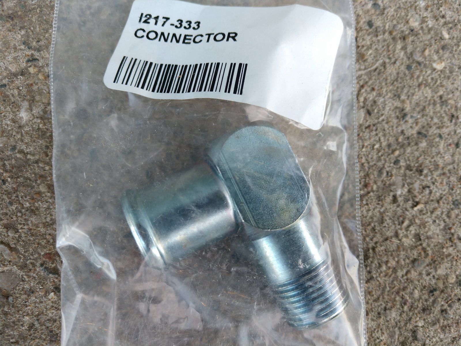 217-333 FIT'G BARB STEM 90 DEG 3/4 ID H - Ingersoll/Case Tractor Part