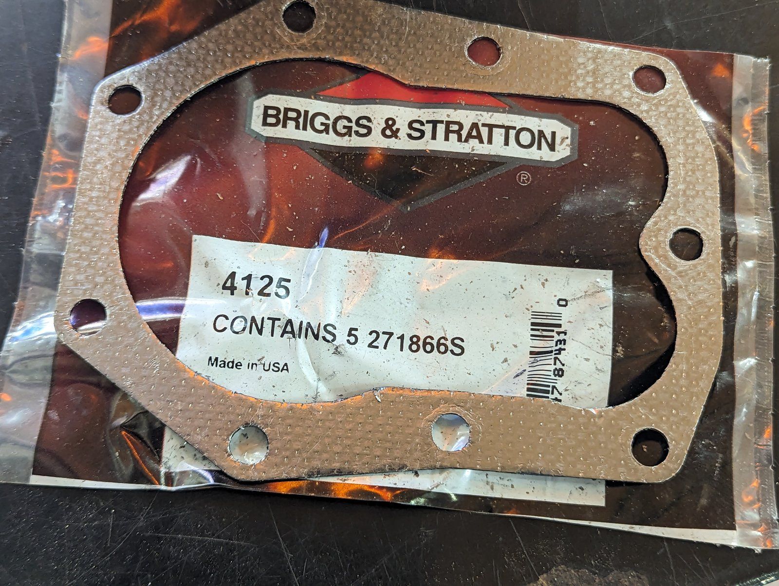 217866S BRIGGS HEAD GASKET - Ingersoll/Case Tractor Part